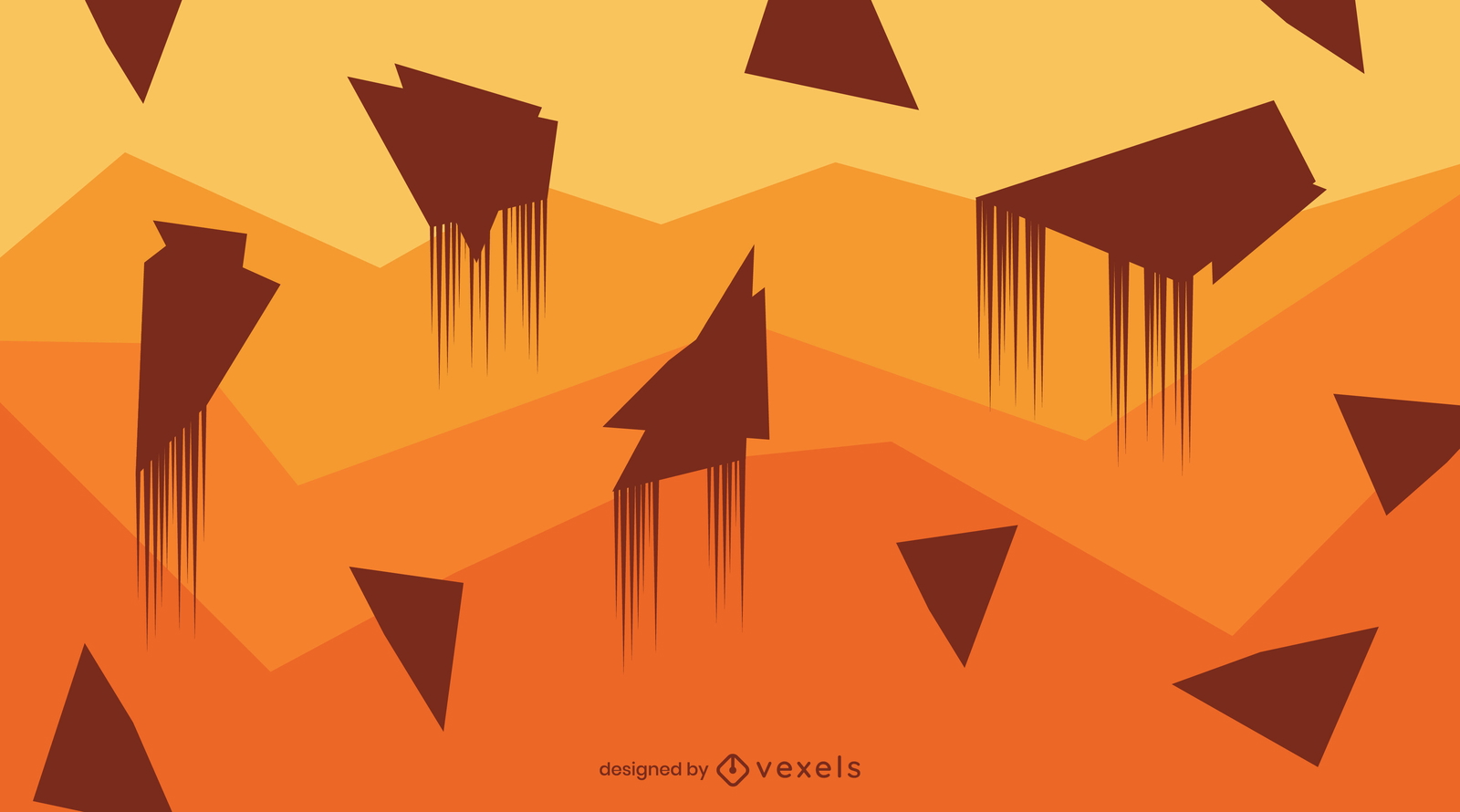 Abstract Desert Orange Background