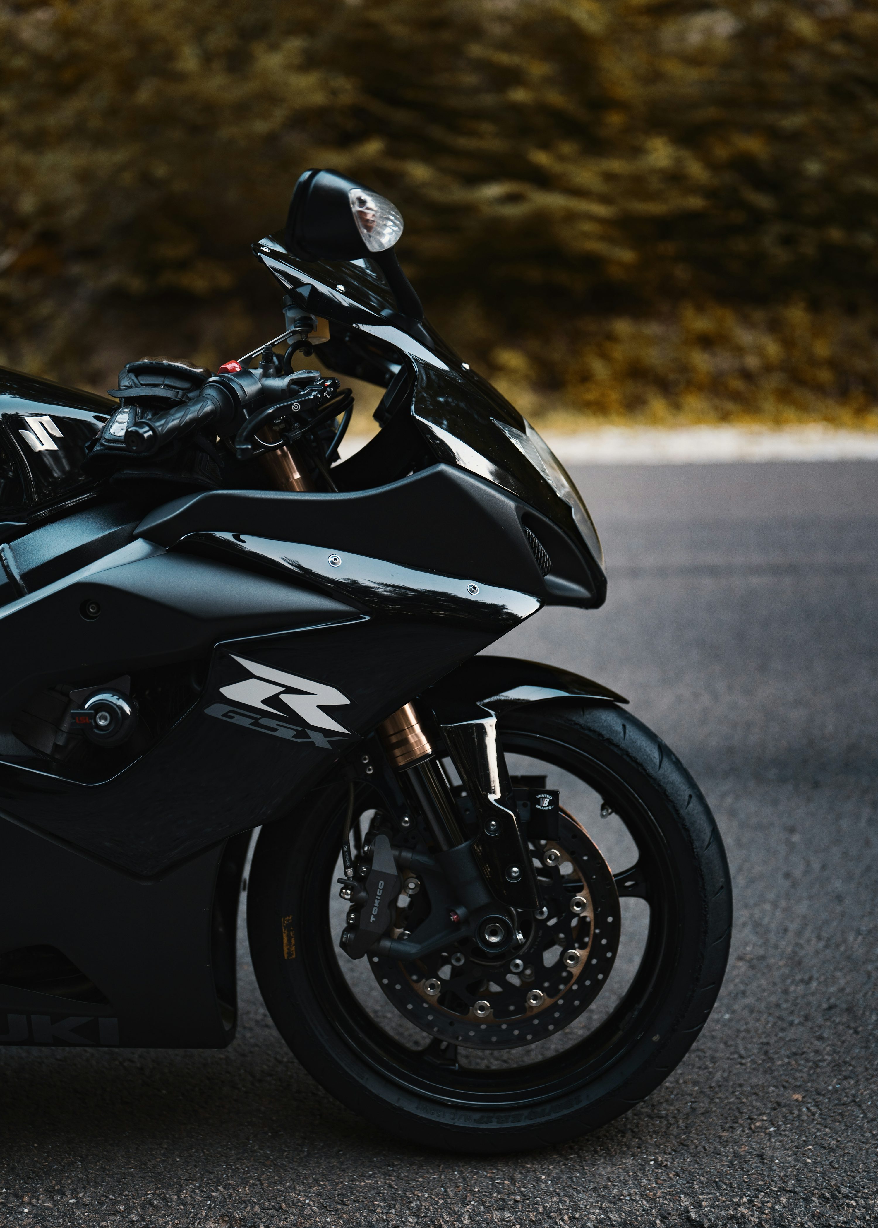 Black motorcycle photo