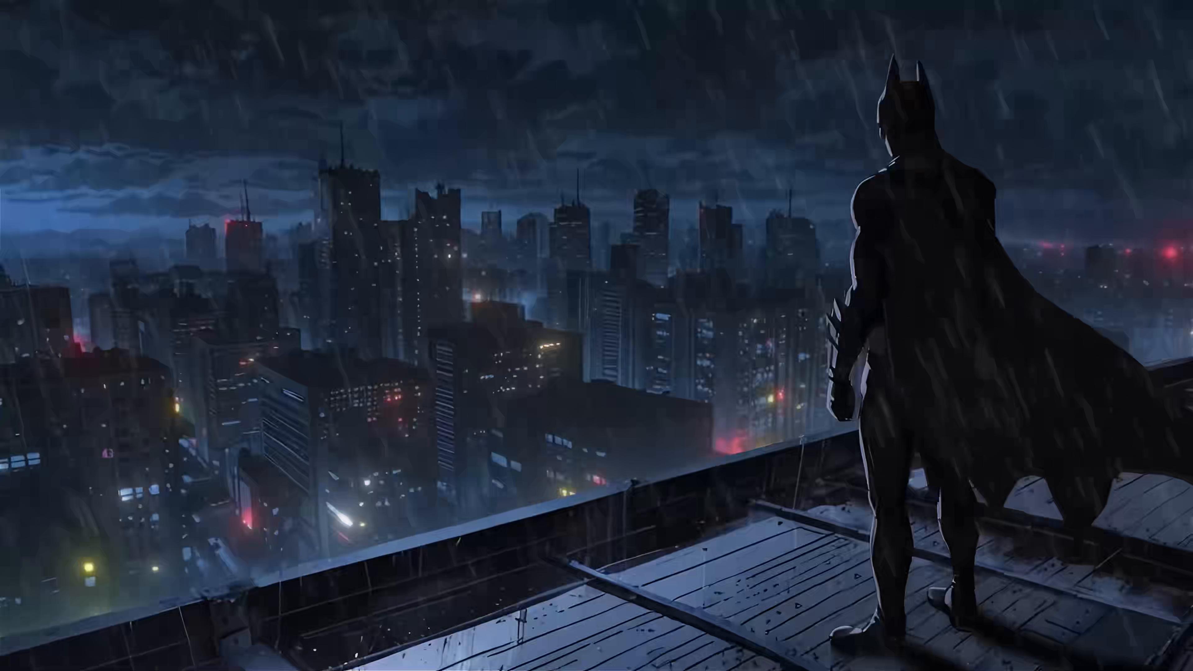 Gotham's Rainy Night Live Wallpaper