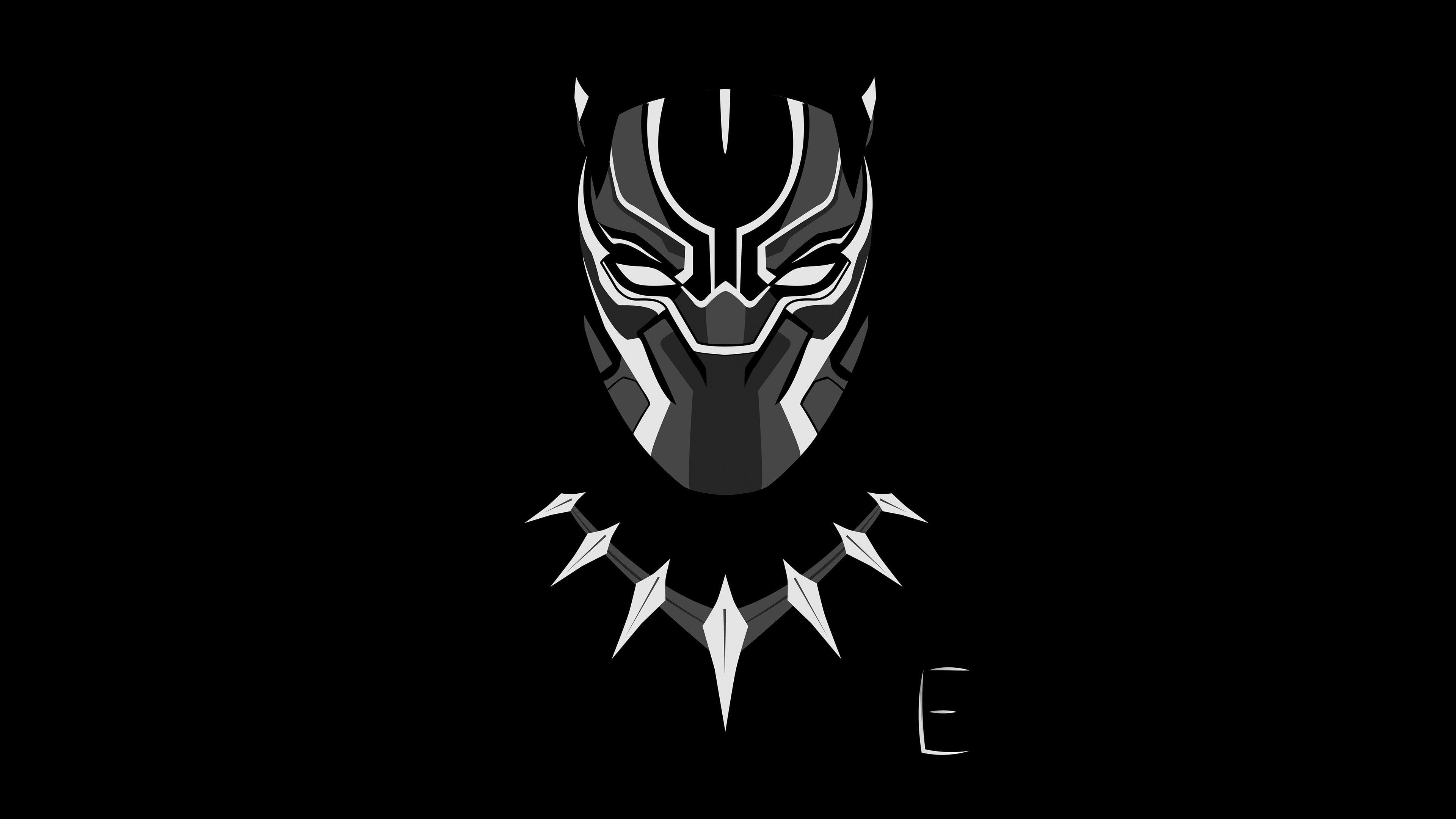 HD wallpaper: black panther 4k mac desktop