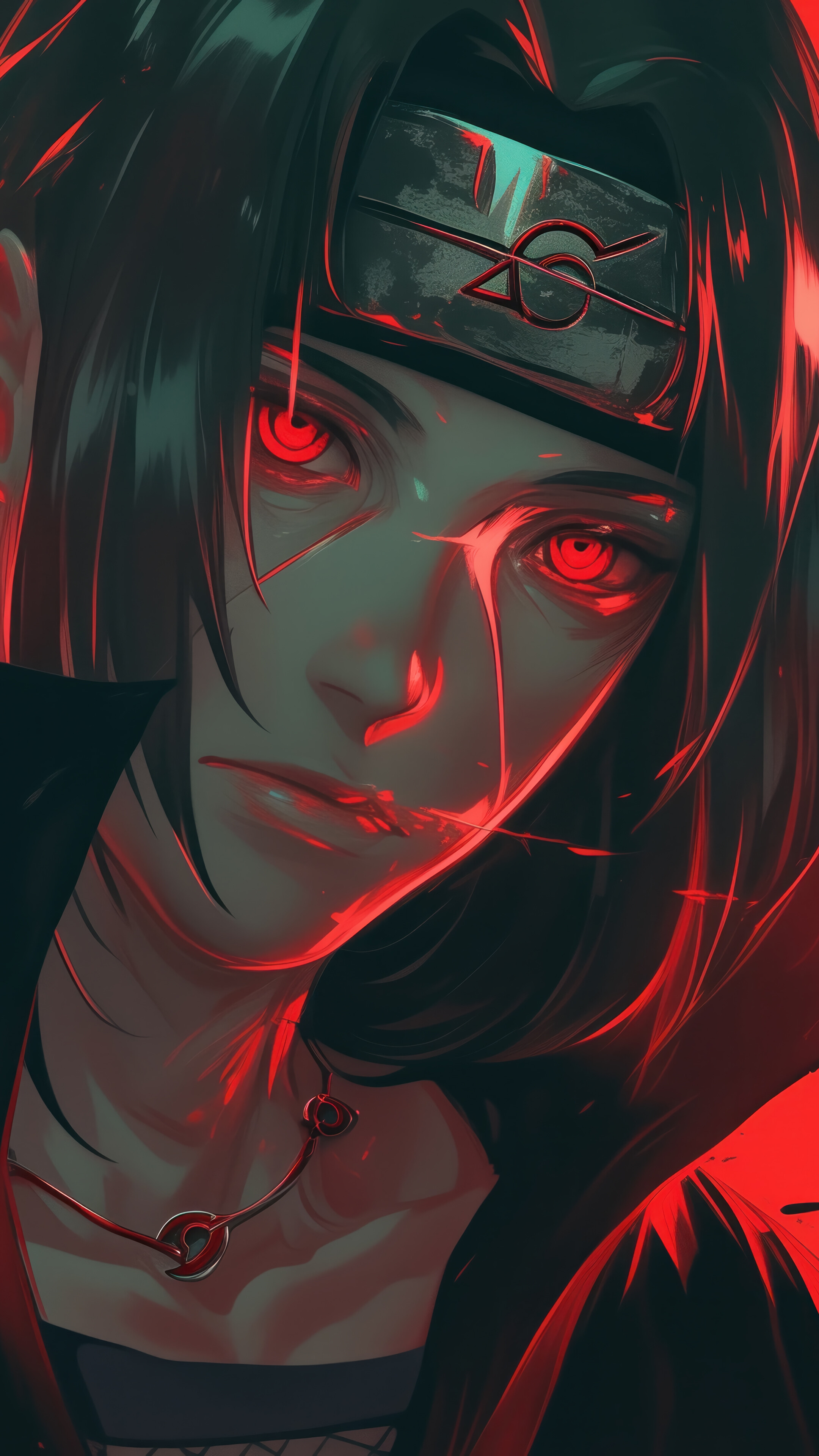 Itachi Uchiha Sharingan Crow Akatsuki