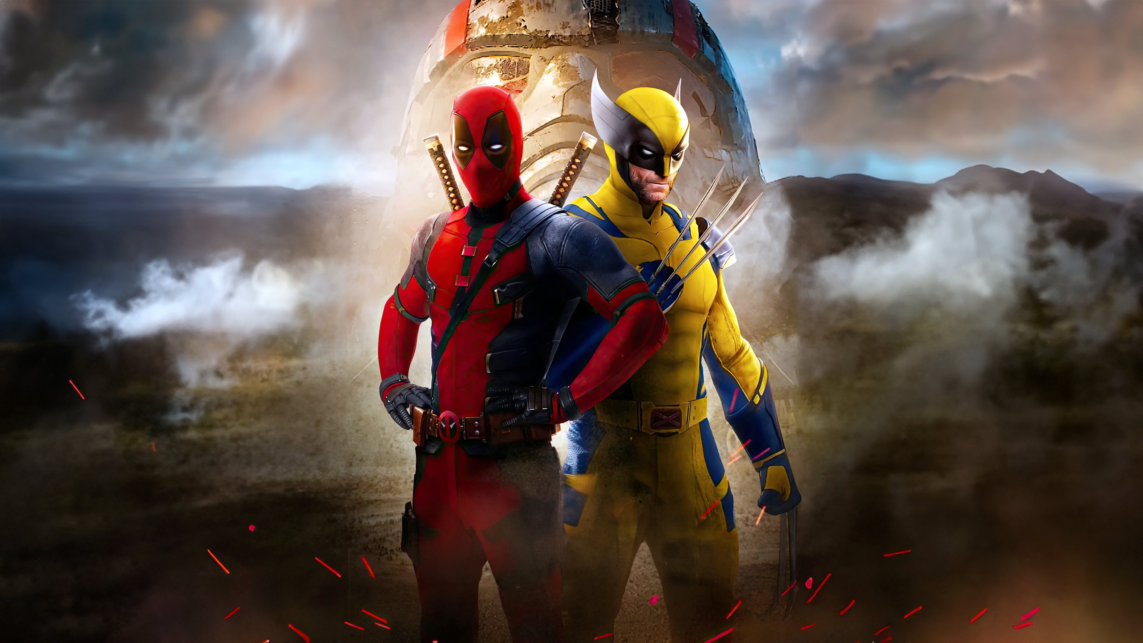 Deadpool and Wolverine Wallpaper 4k HD