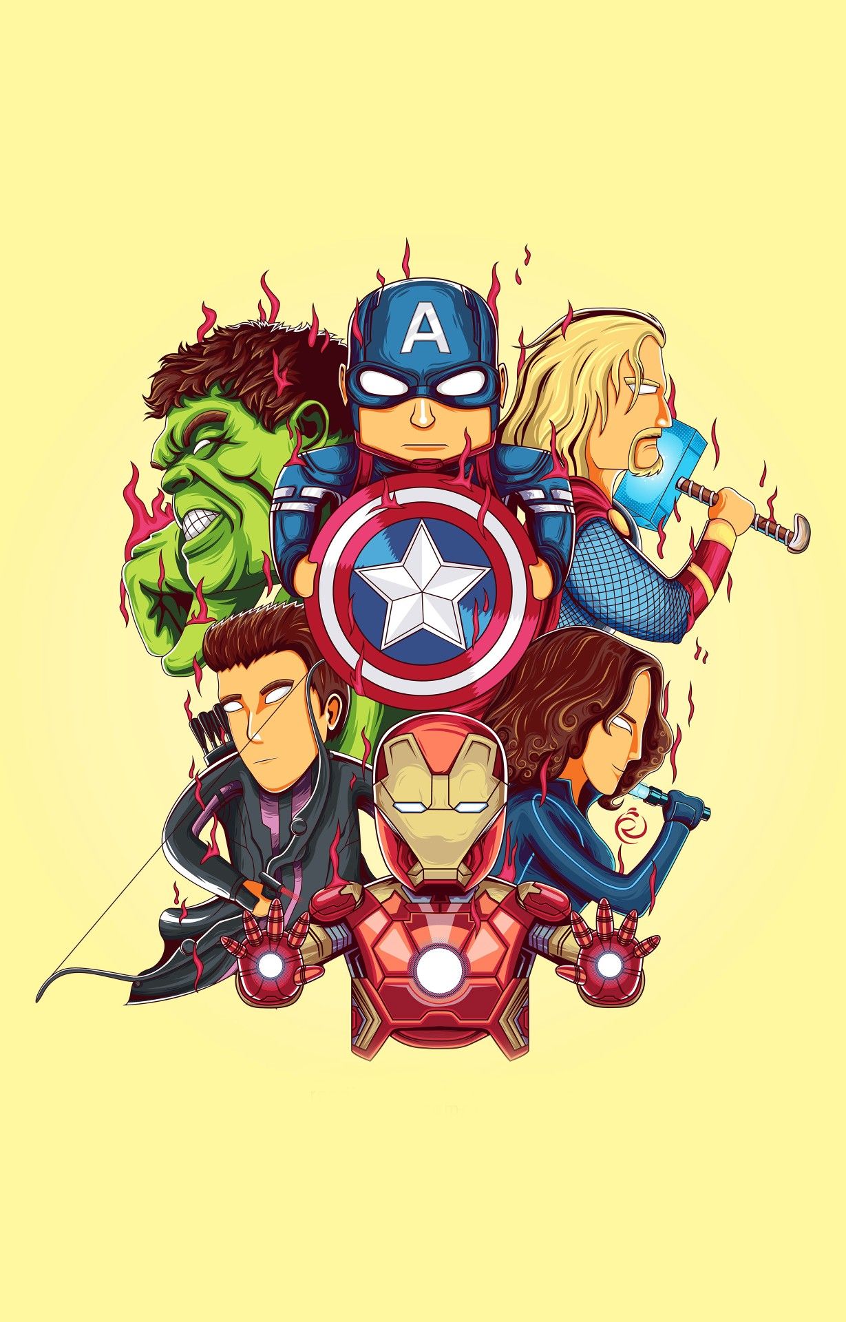 Marvel Avengers HD Mobile Wallpaper
