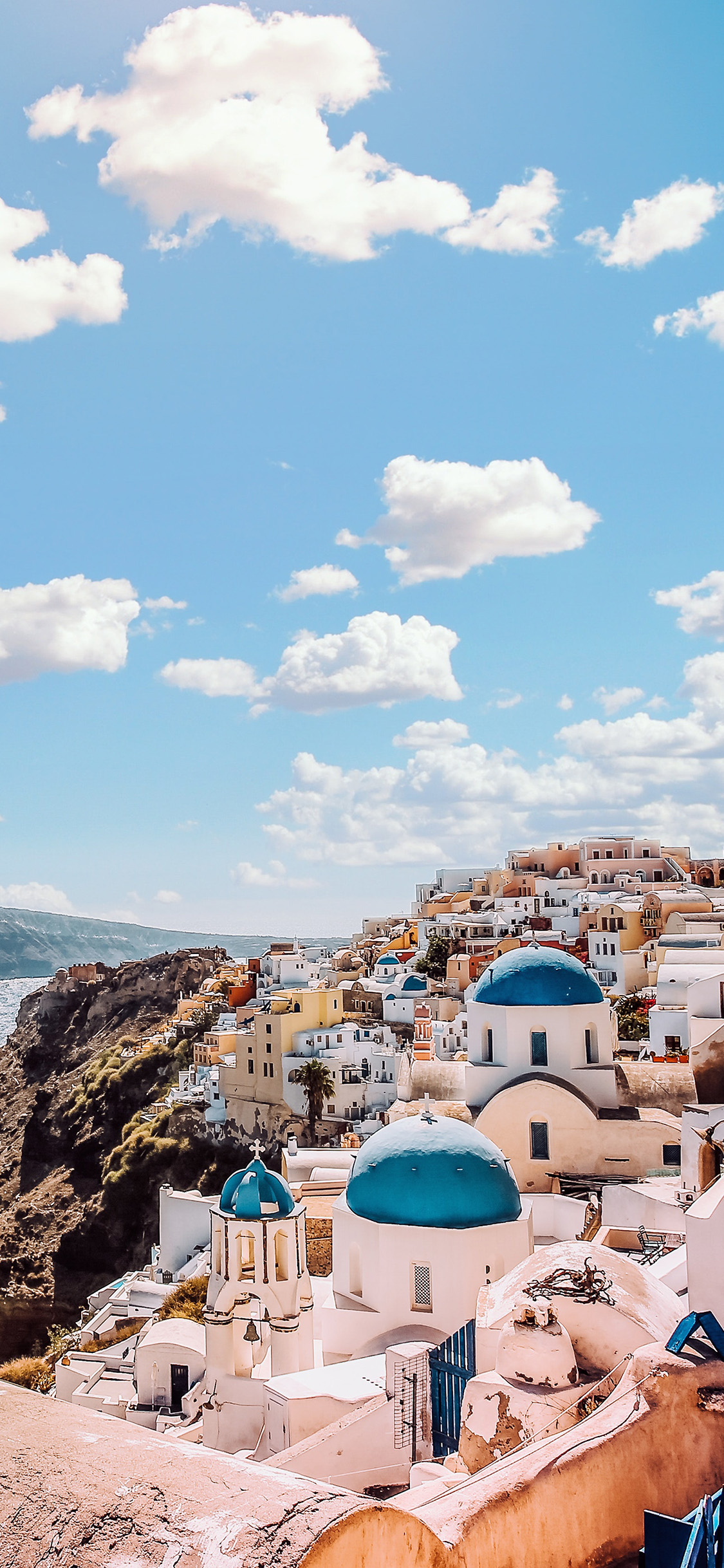 Sky Sunny Summer Greece City