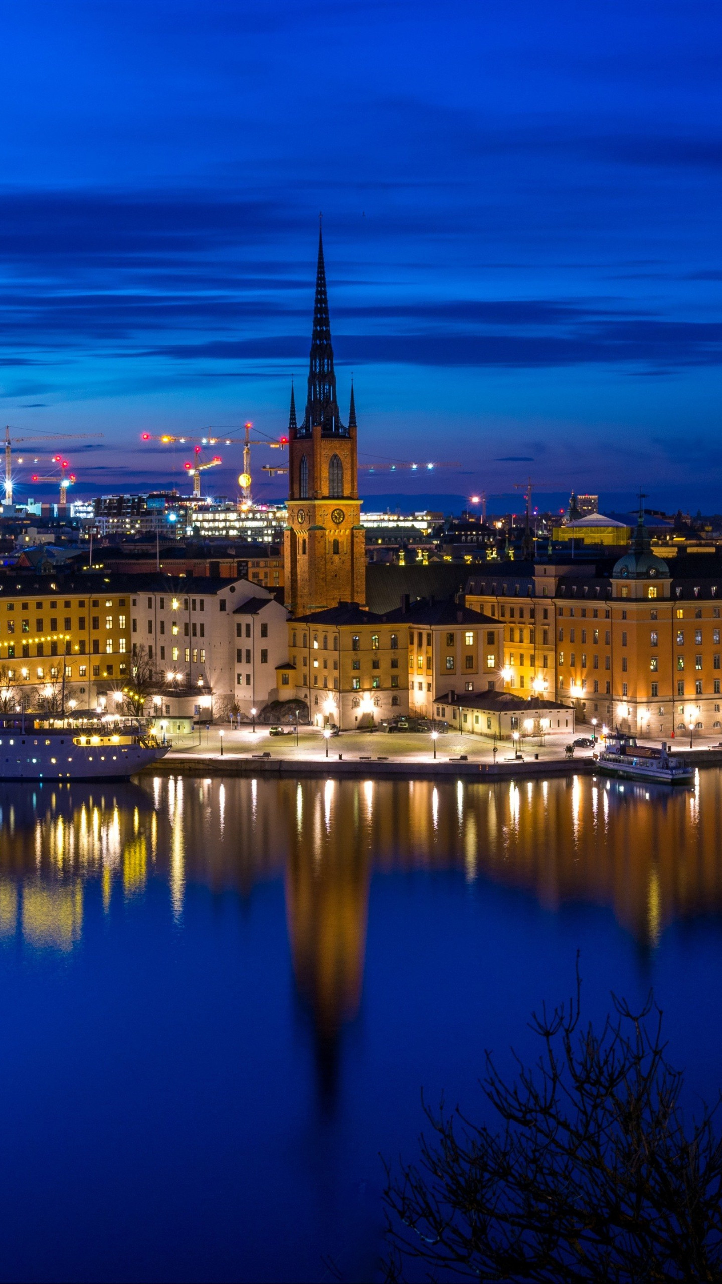 Stockholm Skyline Background Wallpaper