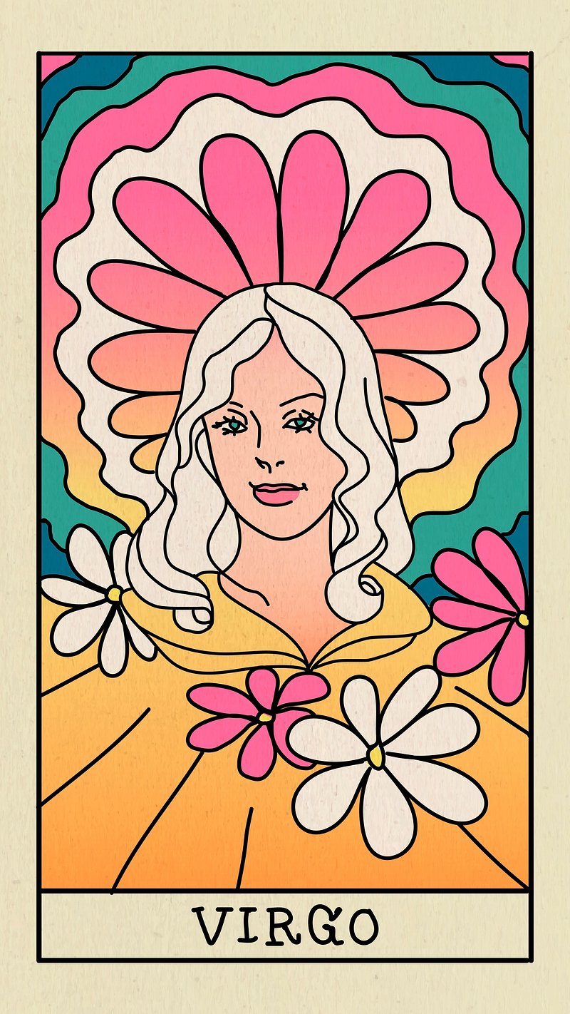 Virgo Zodiac Sign Background Image