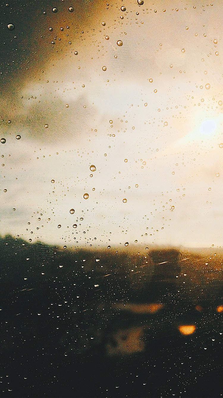 Rain Window Day Sunlight Bokeh