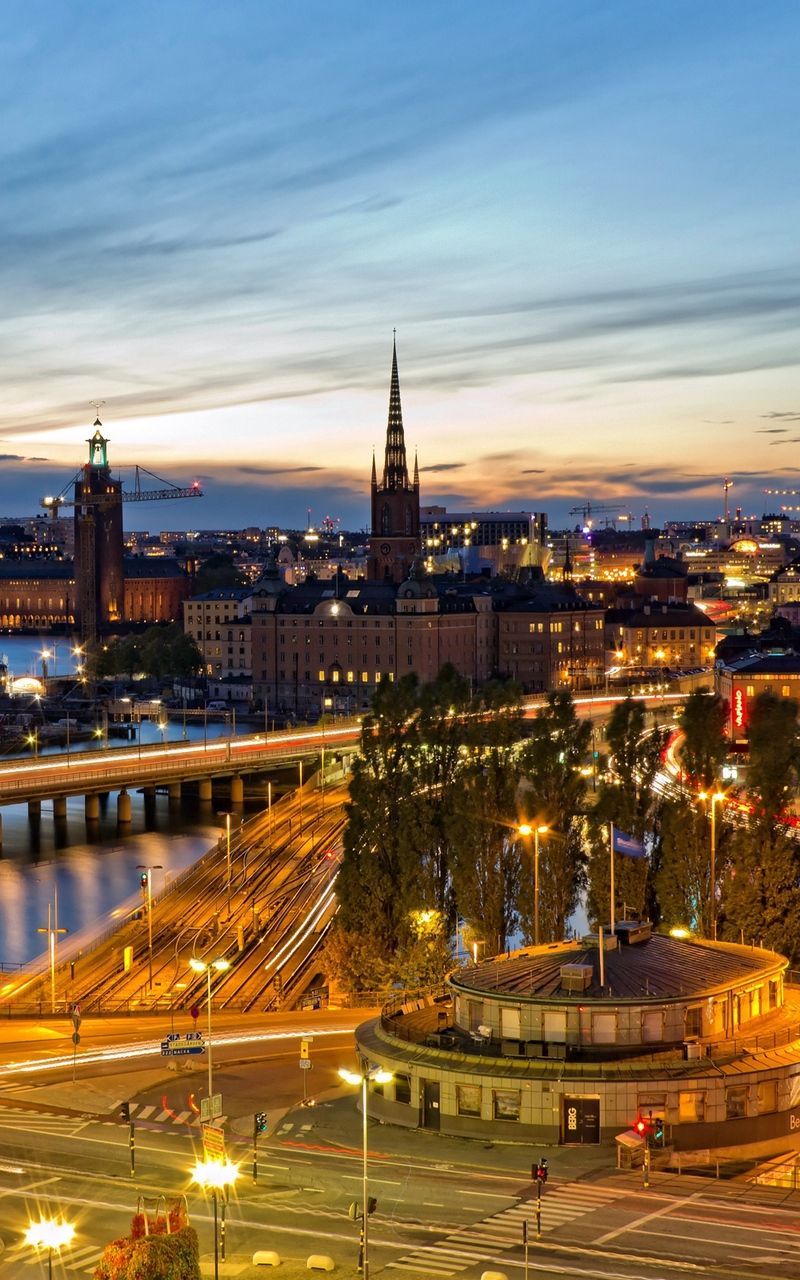 Wallpaper stockholm evening sweden