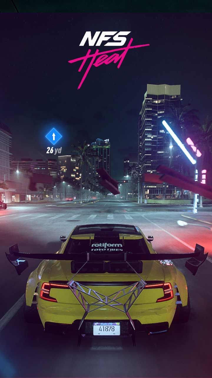 Download Need For Speed Heat Sports Car iPhone Wallpaper