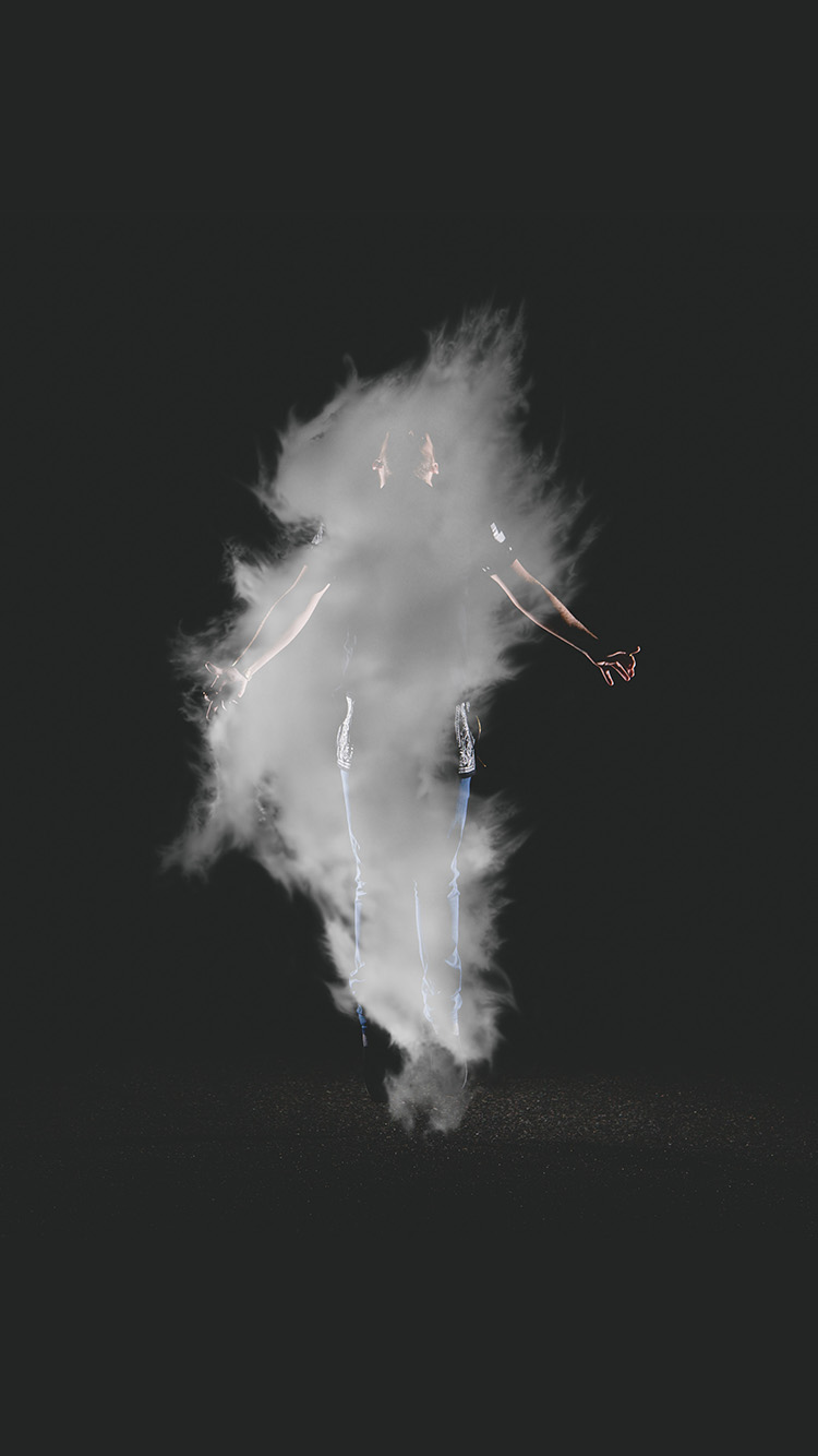 Man Dark Smoke Illustration Art