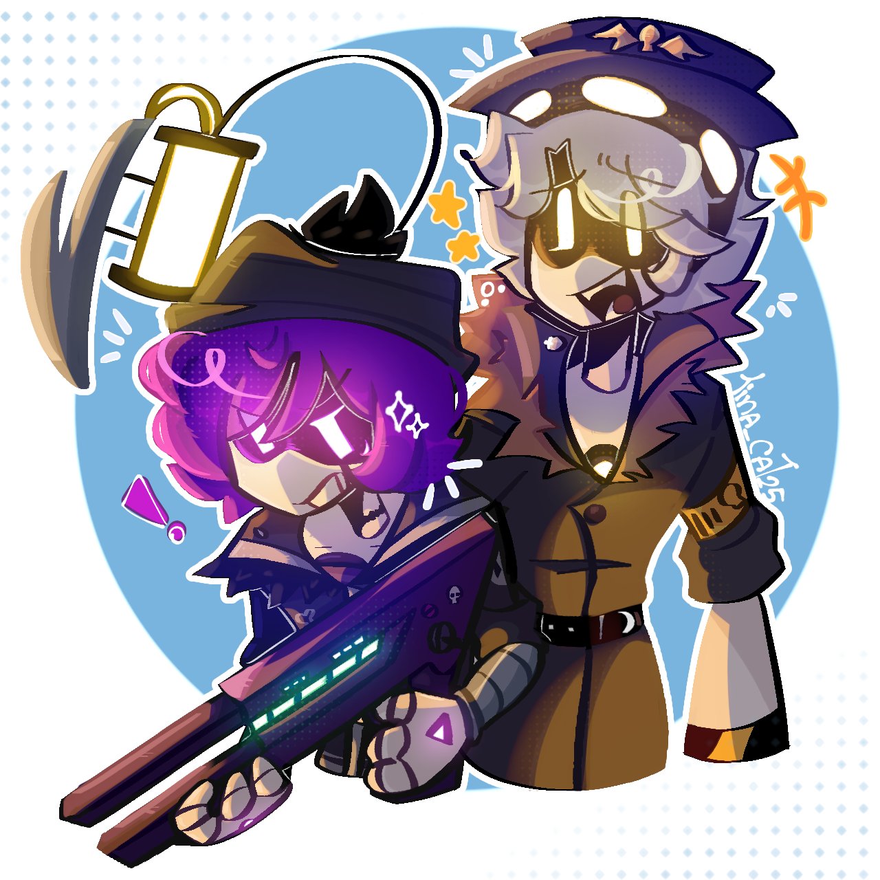 Tina and N >:3 What a cute