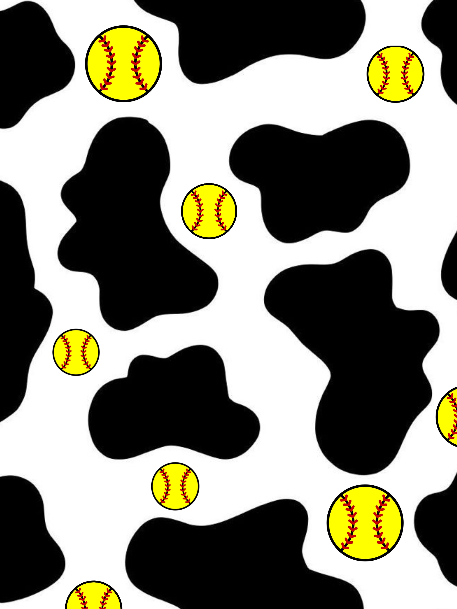 Softball Cowprint