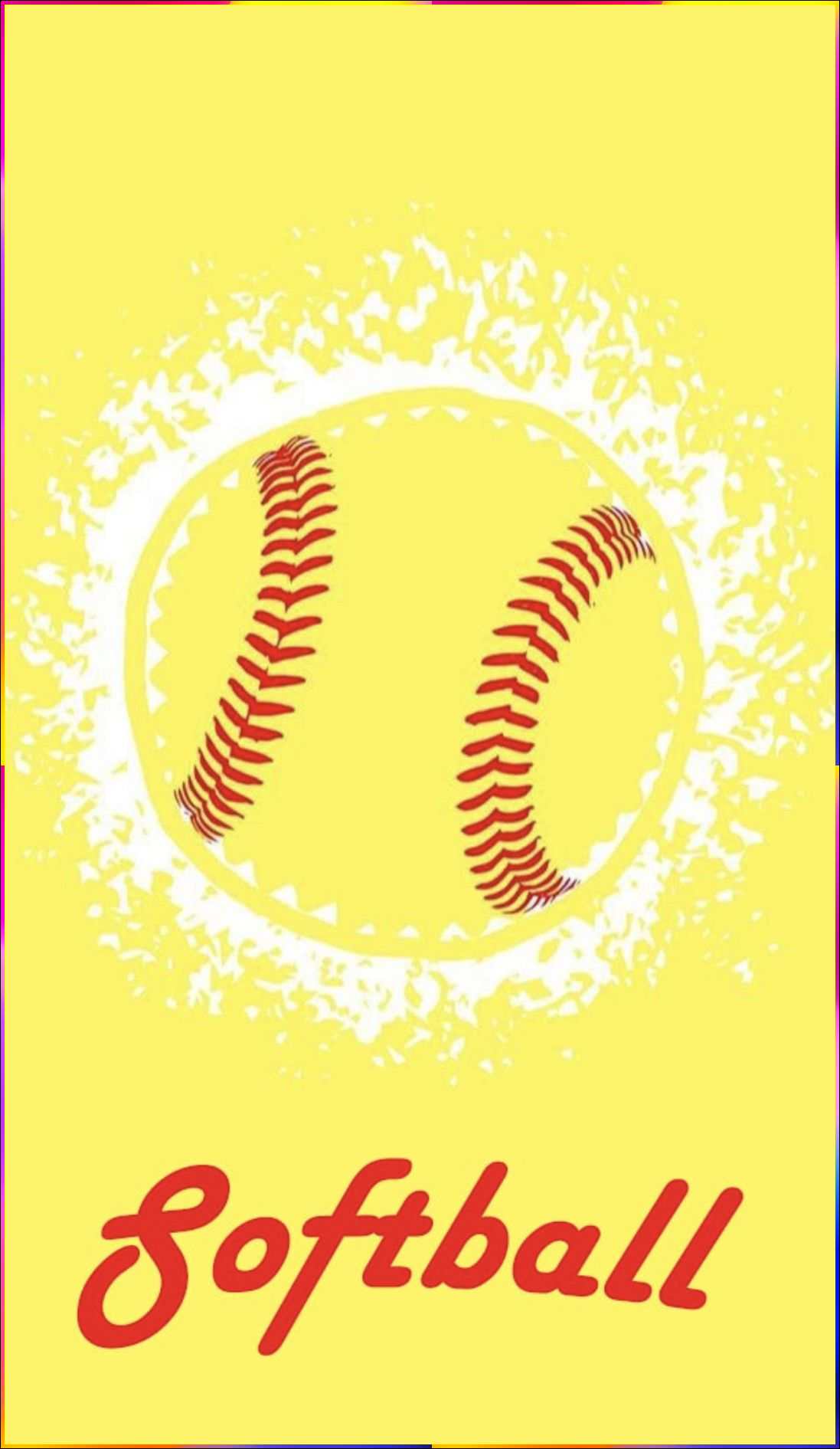 Preppy Softball Wallpaper