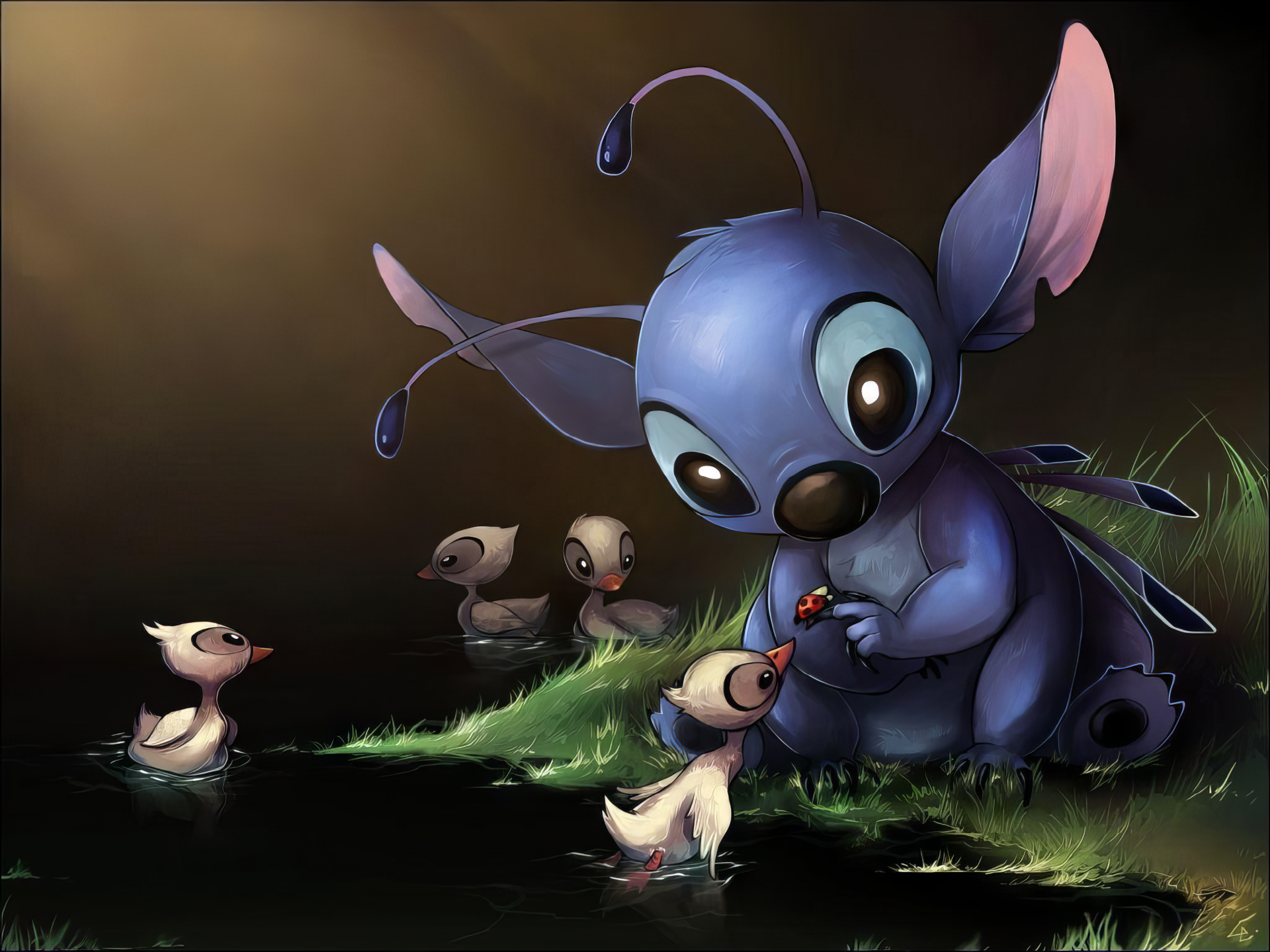 Cute Stitch HD Wallpaper from Lilo & Stitch