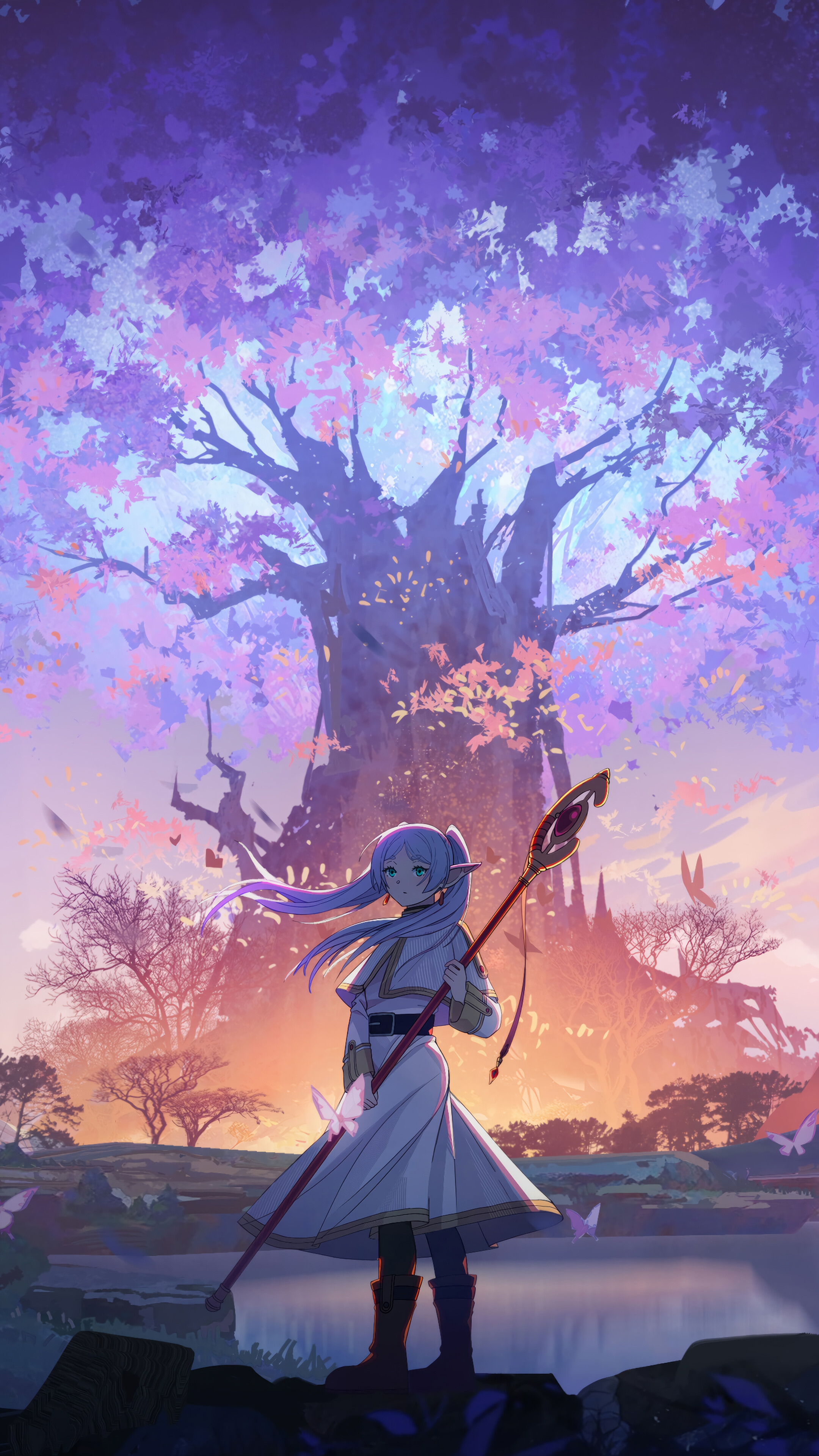 Frieren: Beyond Journey's End Anime 4K Wallpaper iPhone HD Phone a