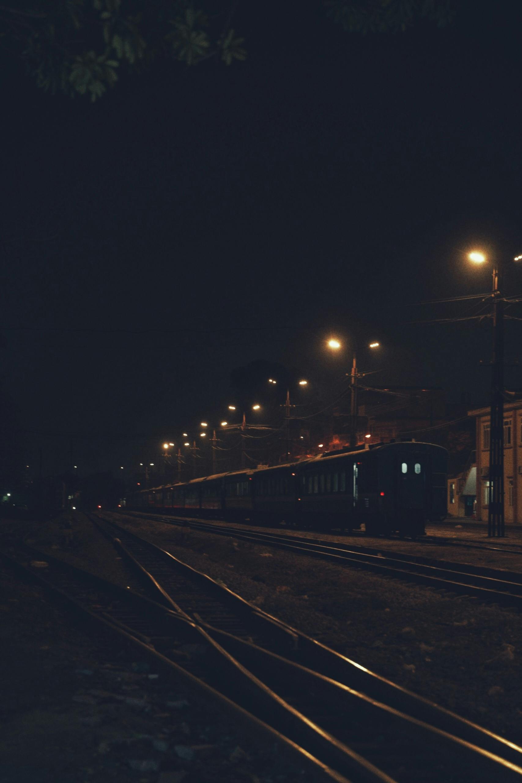 A Train on the Station at Night · Free