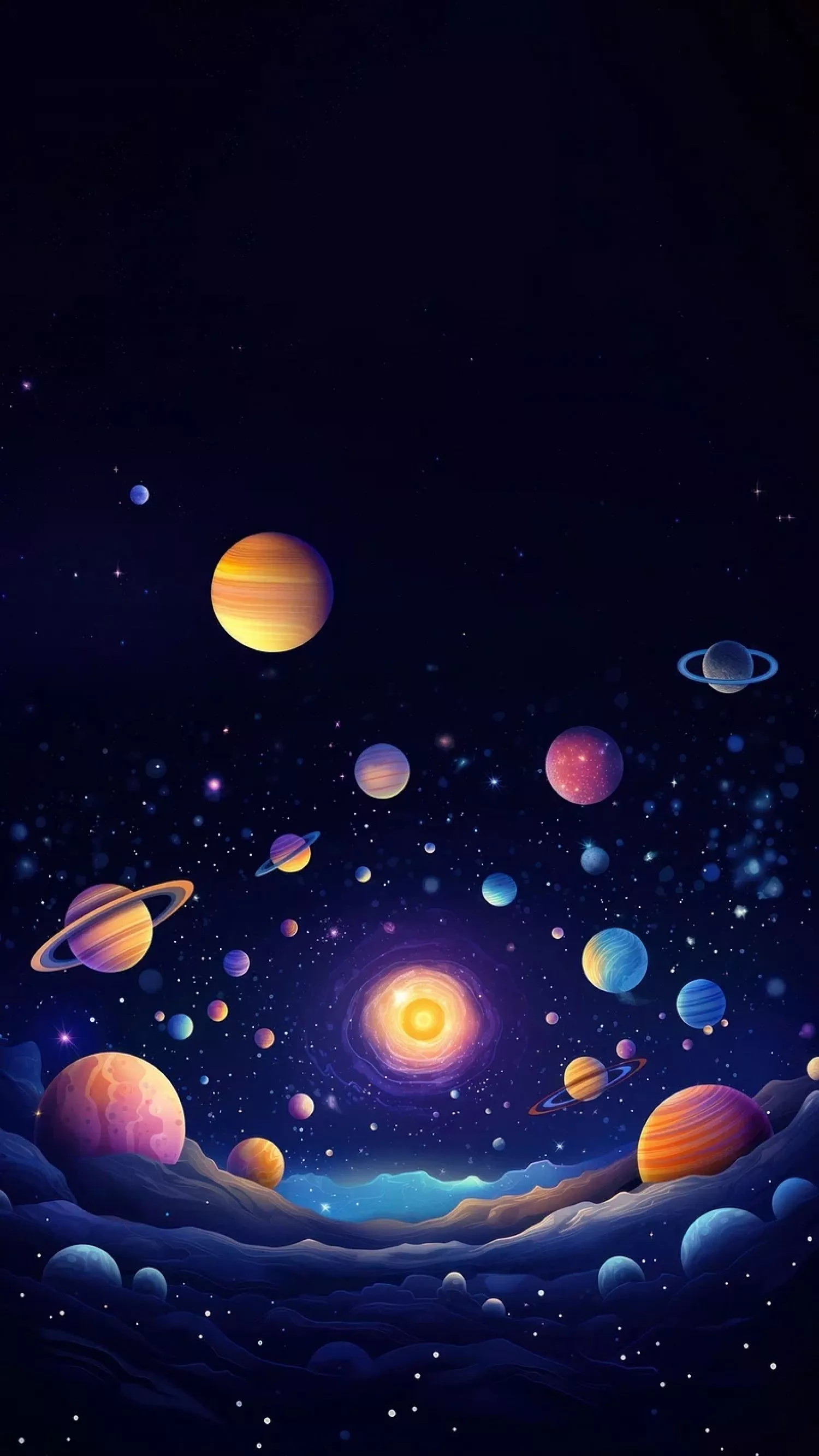 Planets Solar System Cosmic In Space