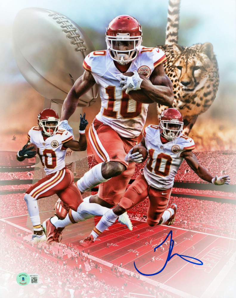 Tyreek Hill Signed Chiefs 11x14 Photo