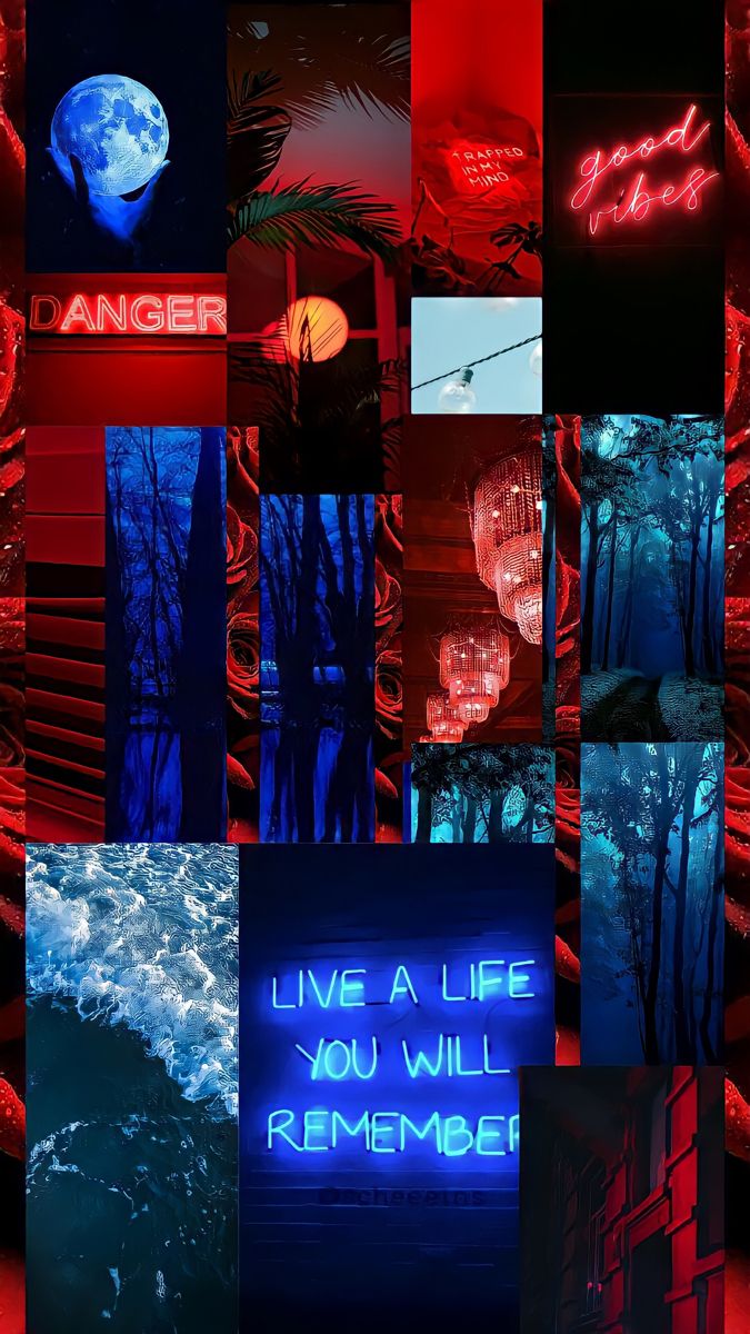 Red and Blue Lockscreen