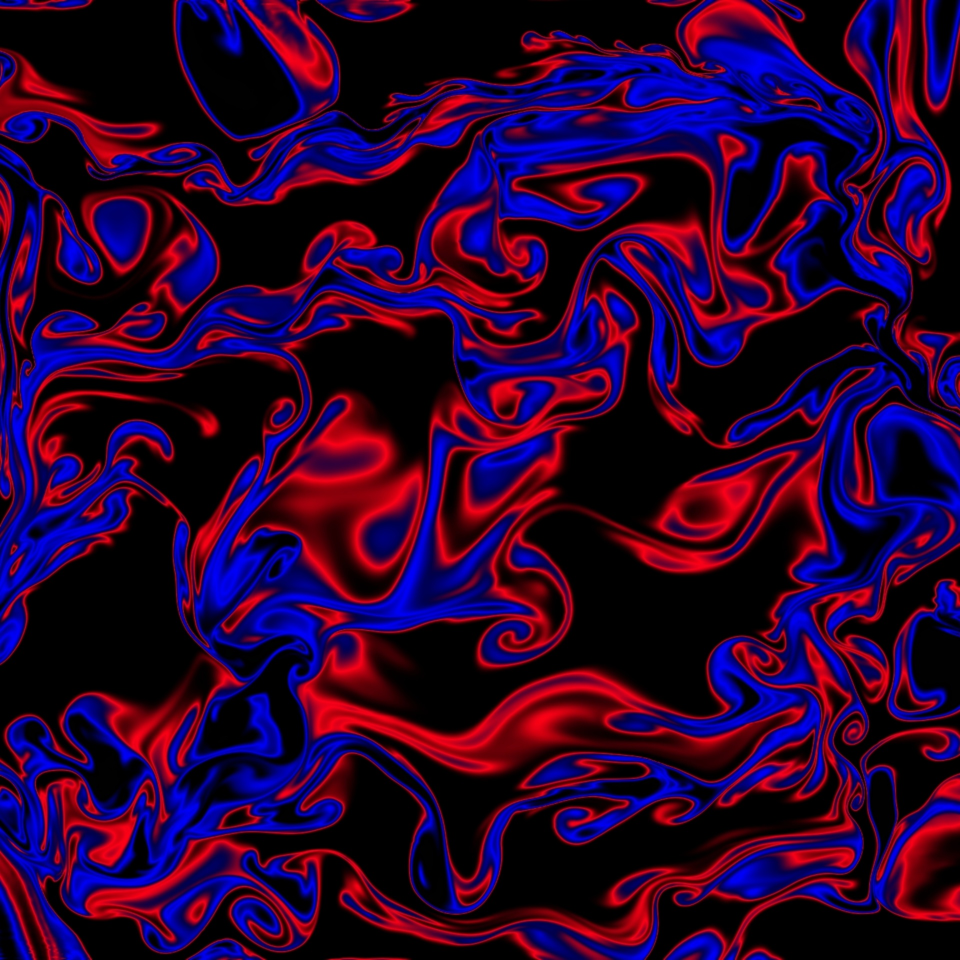 Abstract, red, blue, drawing, black