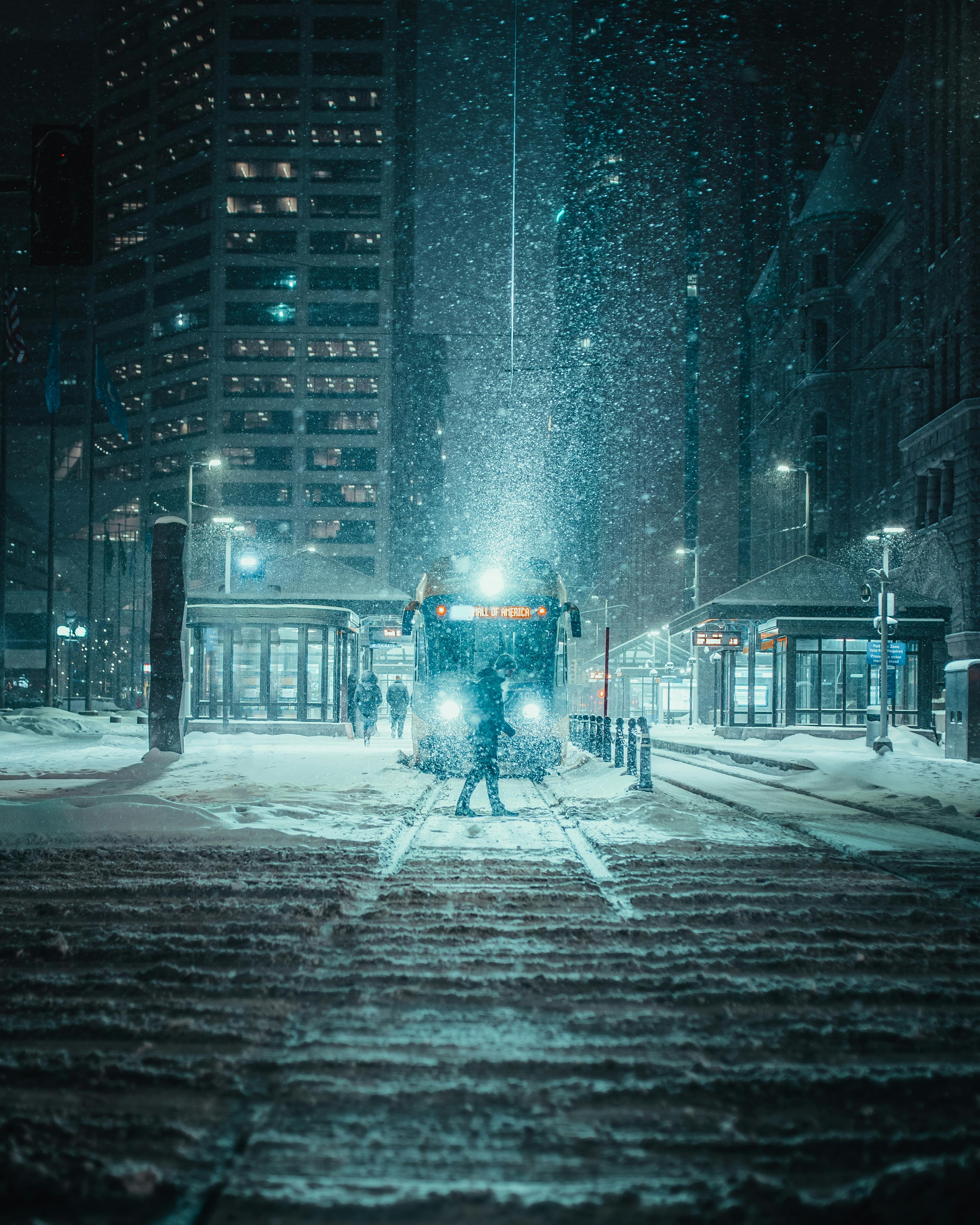 Winter Night Photo, Download The BEST