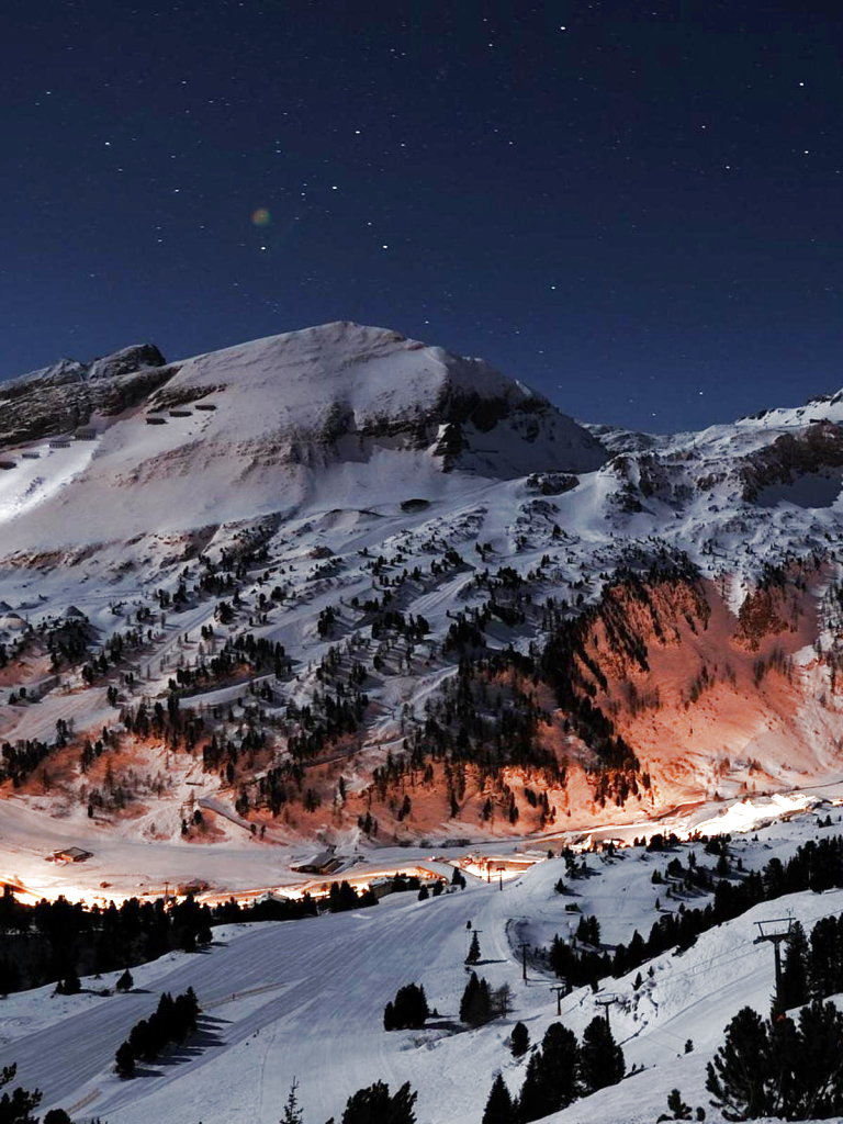 wallpaper: Landscape, Winter, Sky