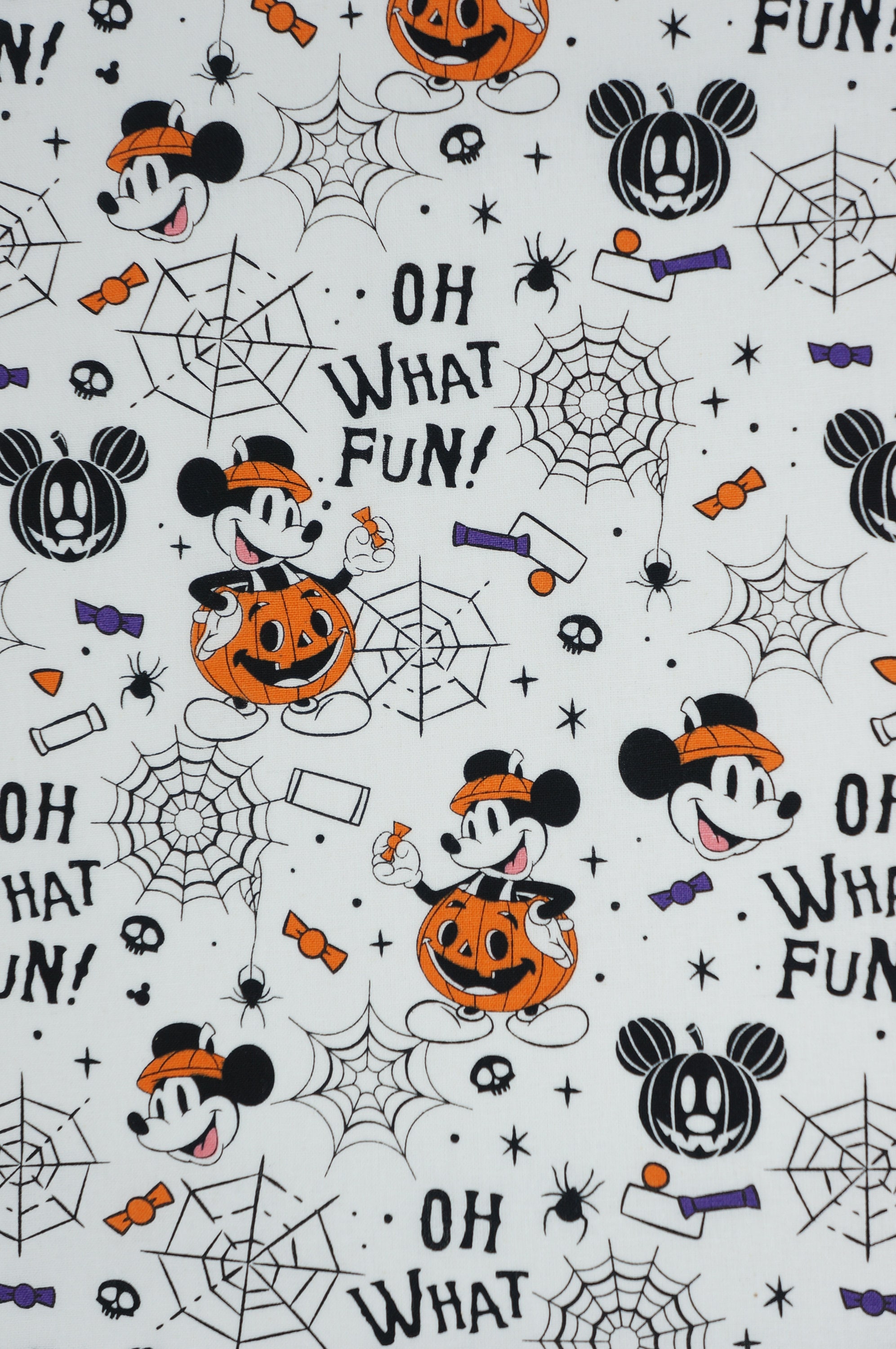 Disney Halloween Mickey Pumpkin White