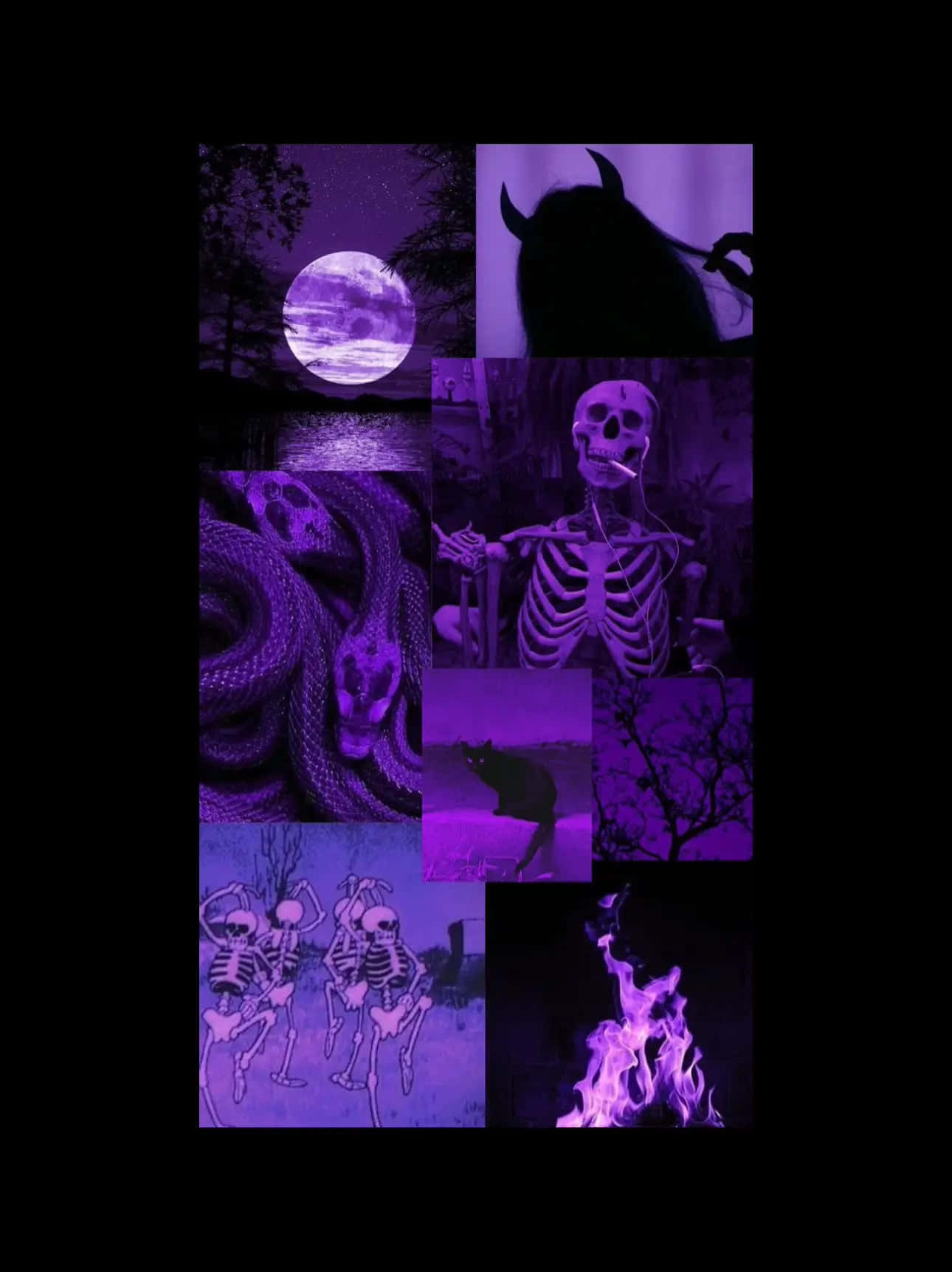Purple Halloween Aesthetic Wallpaper