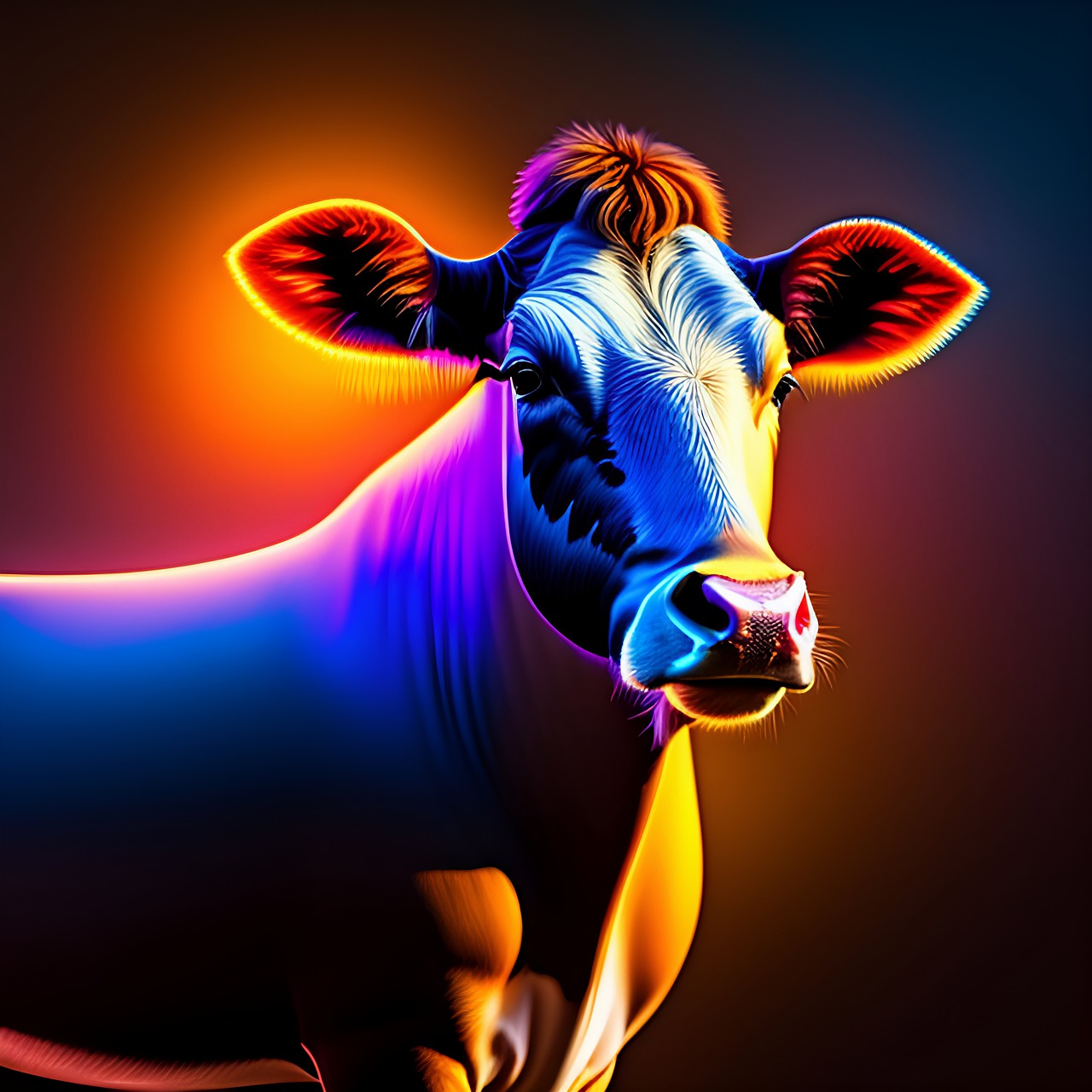 Neon Cows Wallpapers - Wallpaper Cave