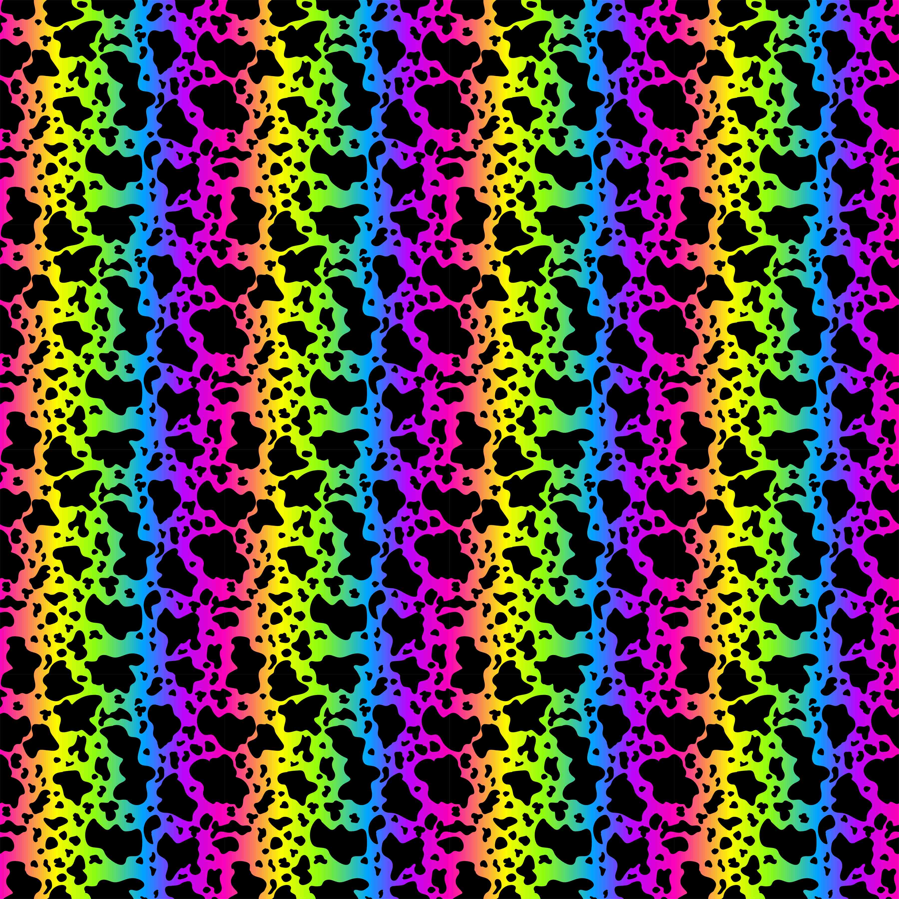 Neon Cow Print Vinyl