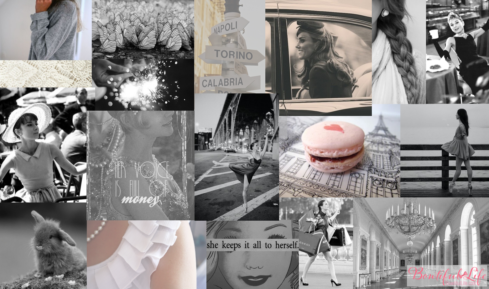 Black & White Bowtiful Wallpaper