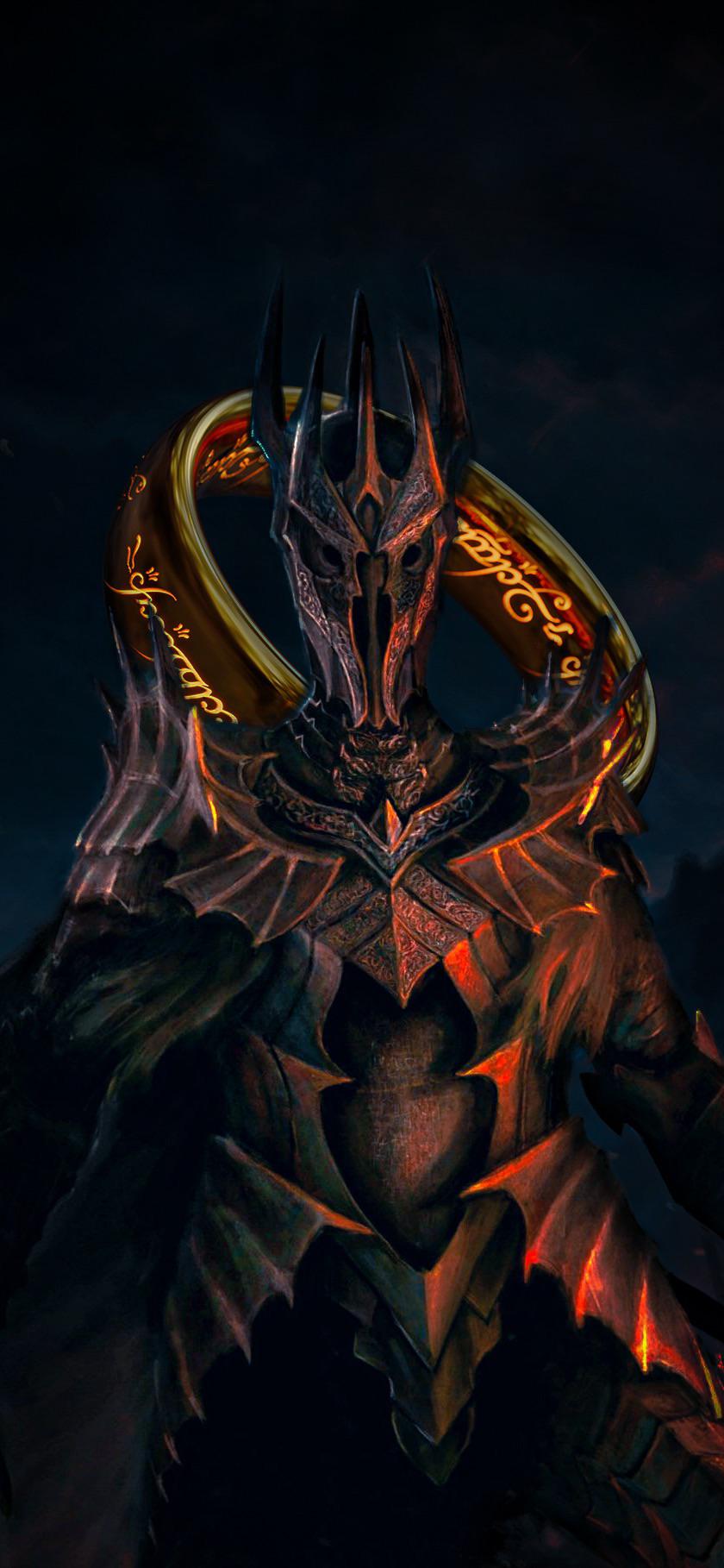 Made this Sauron wallpaper, r