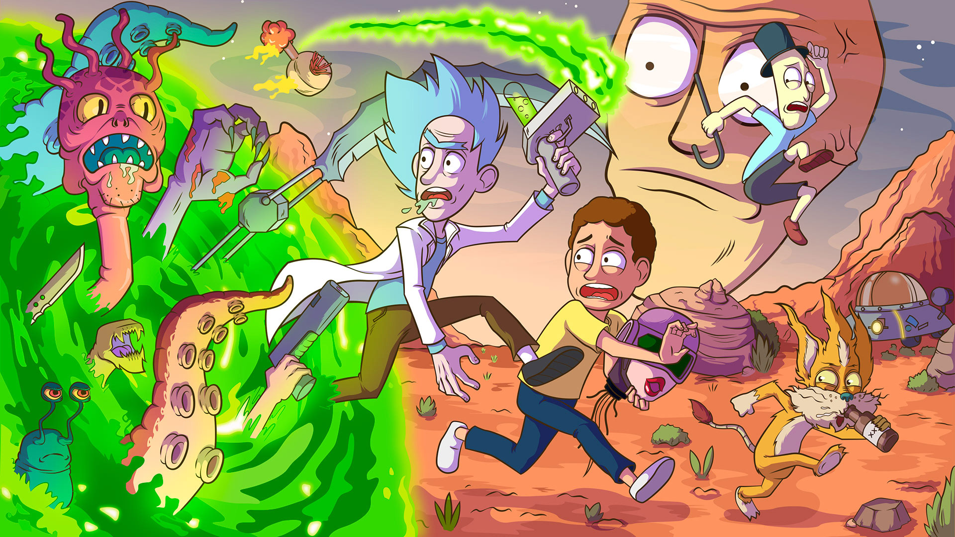 Rick and Morty HD Wallpaper