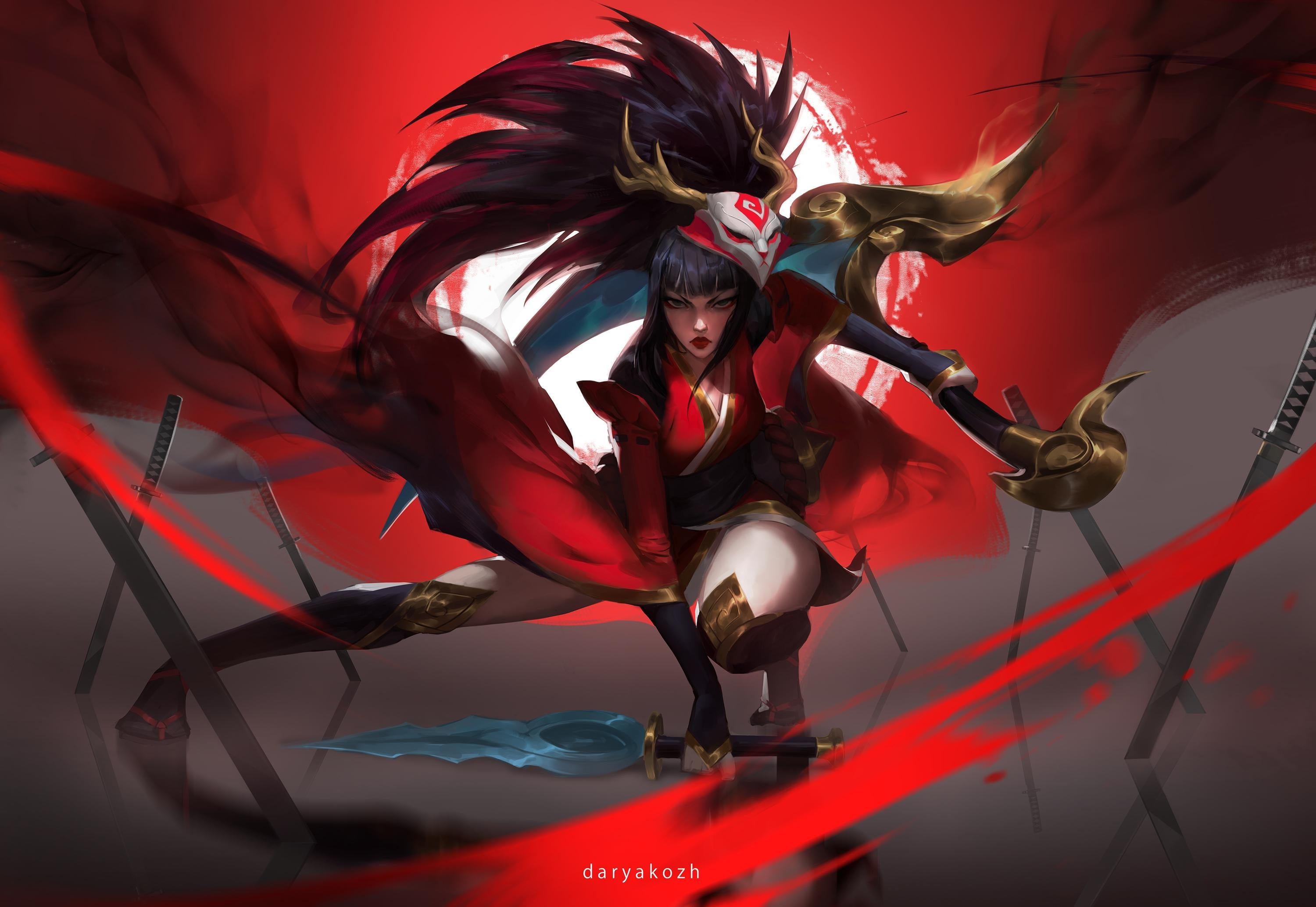 Blood Moon Akali by Daryakozh, r