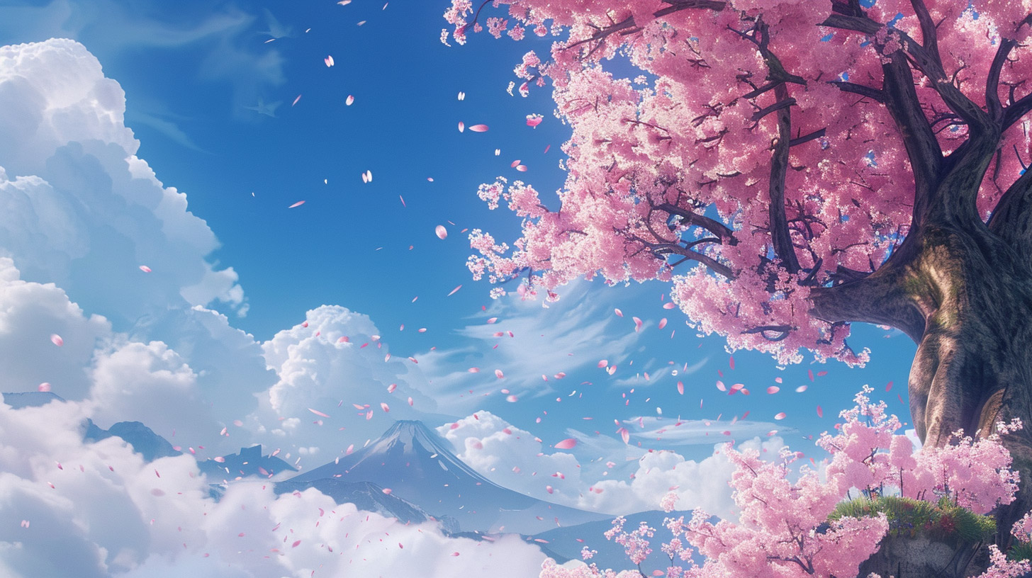 Sakura tree anime wallpaper desktop
