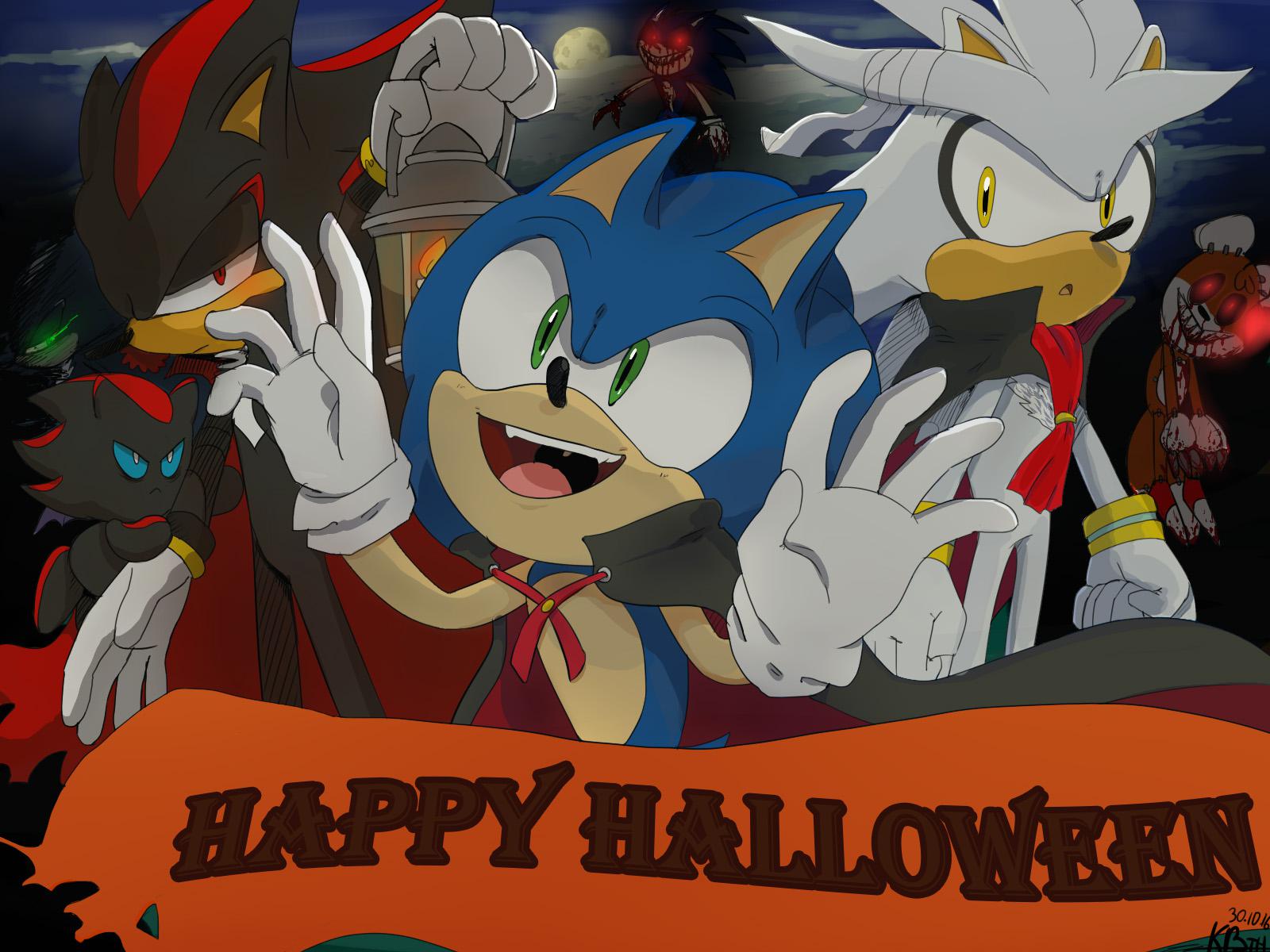 Here is some spooky cool Sonic art that