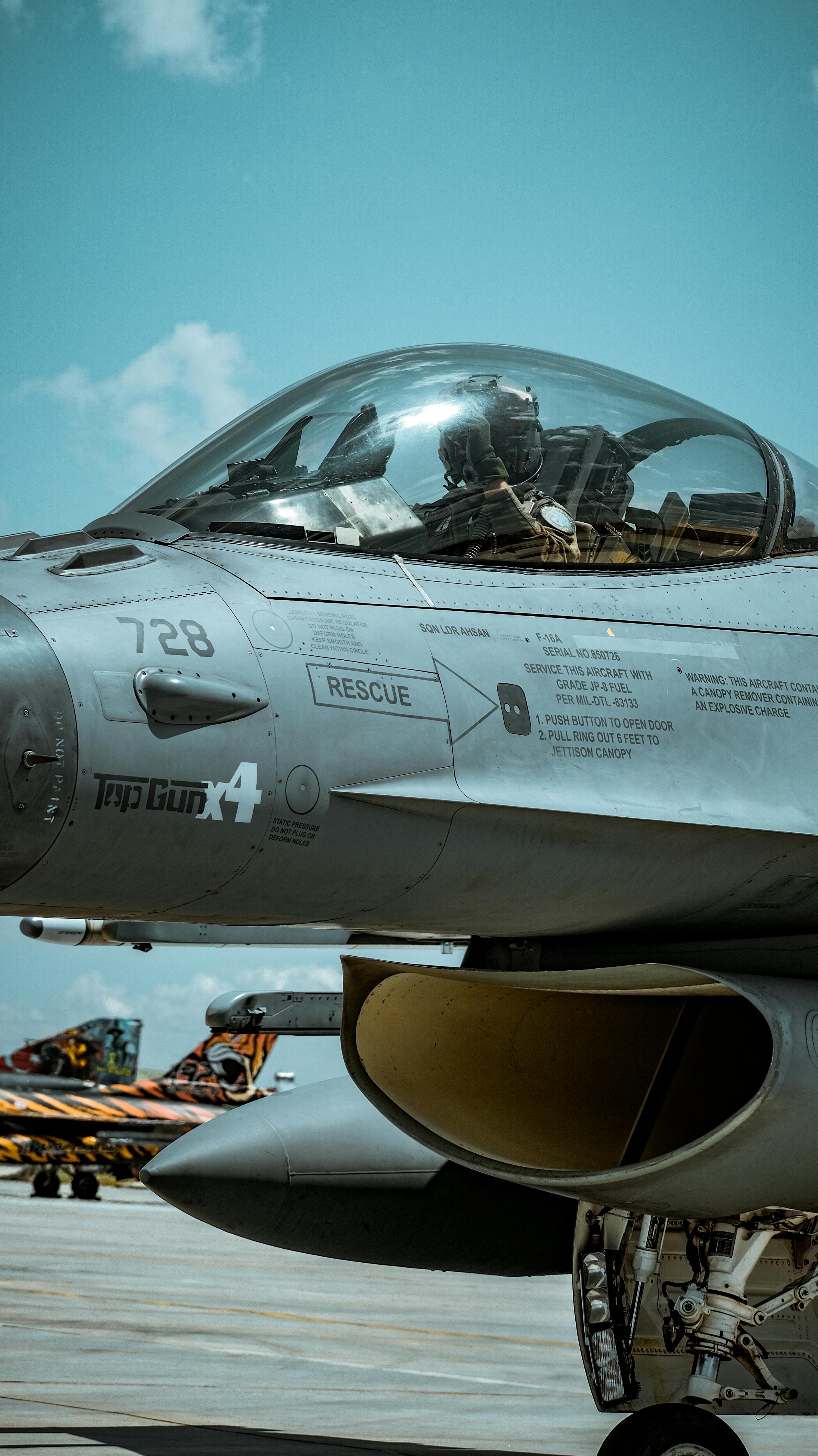 Gray Fighter Jet on Concrete · Free