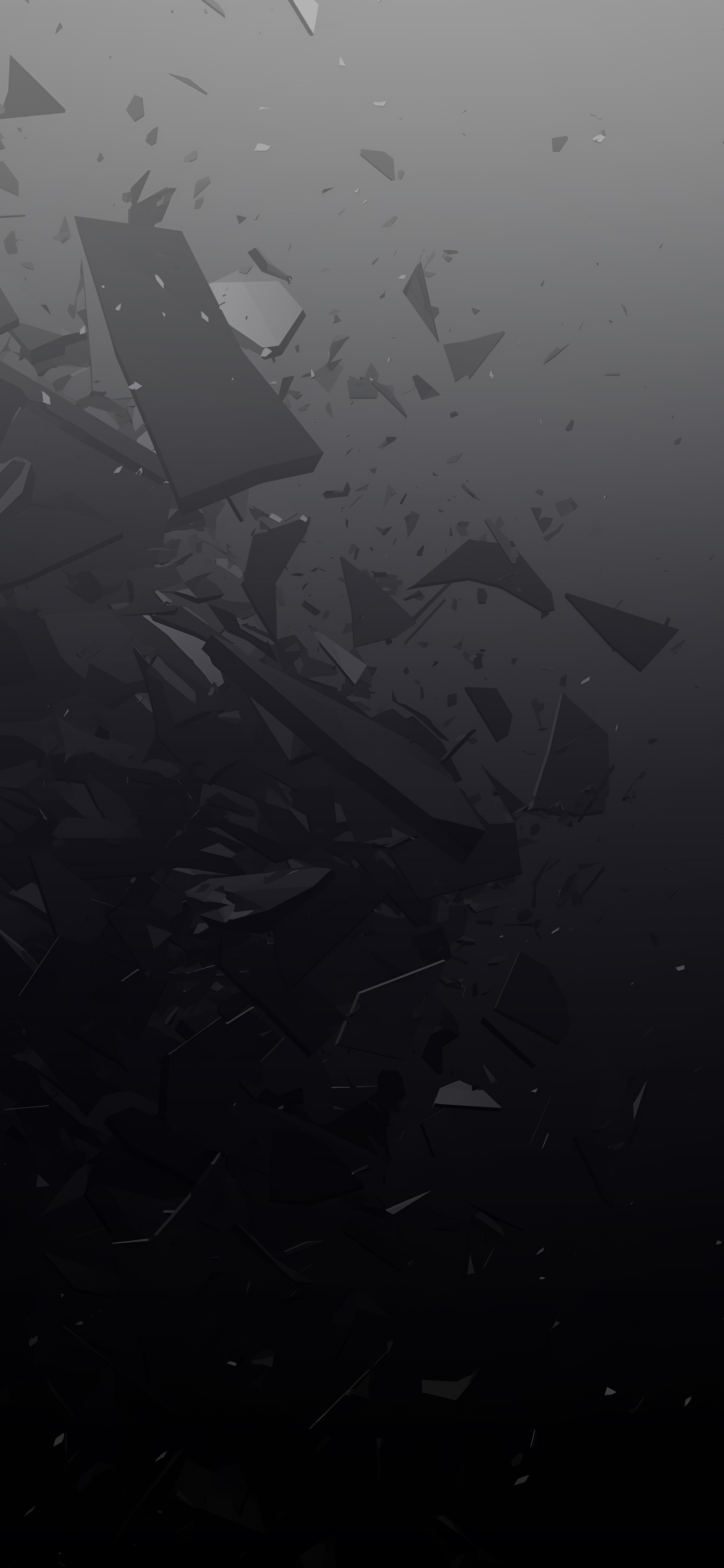 Shattered Black Screen Wallpaper Minimalistic Wallpaper