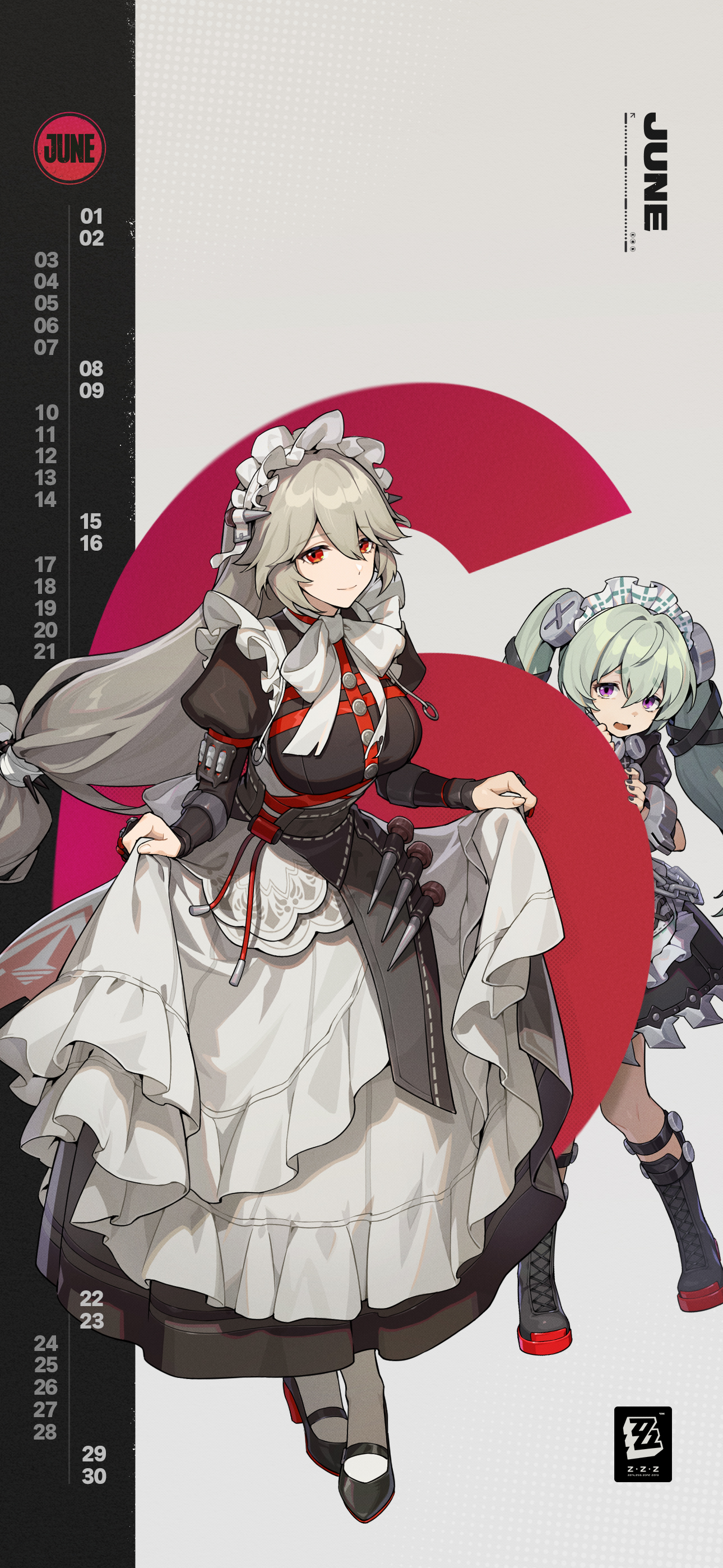 ZZZ Jun 2024 Calendar Wallpaper