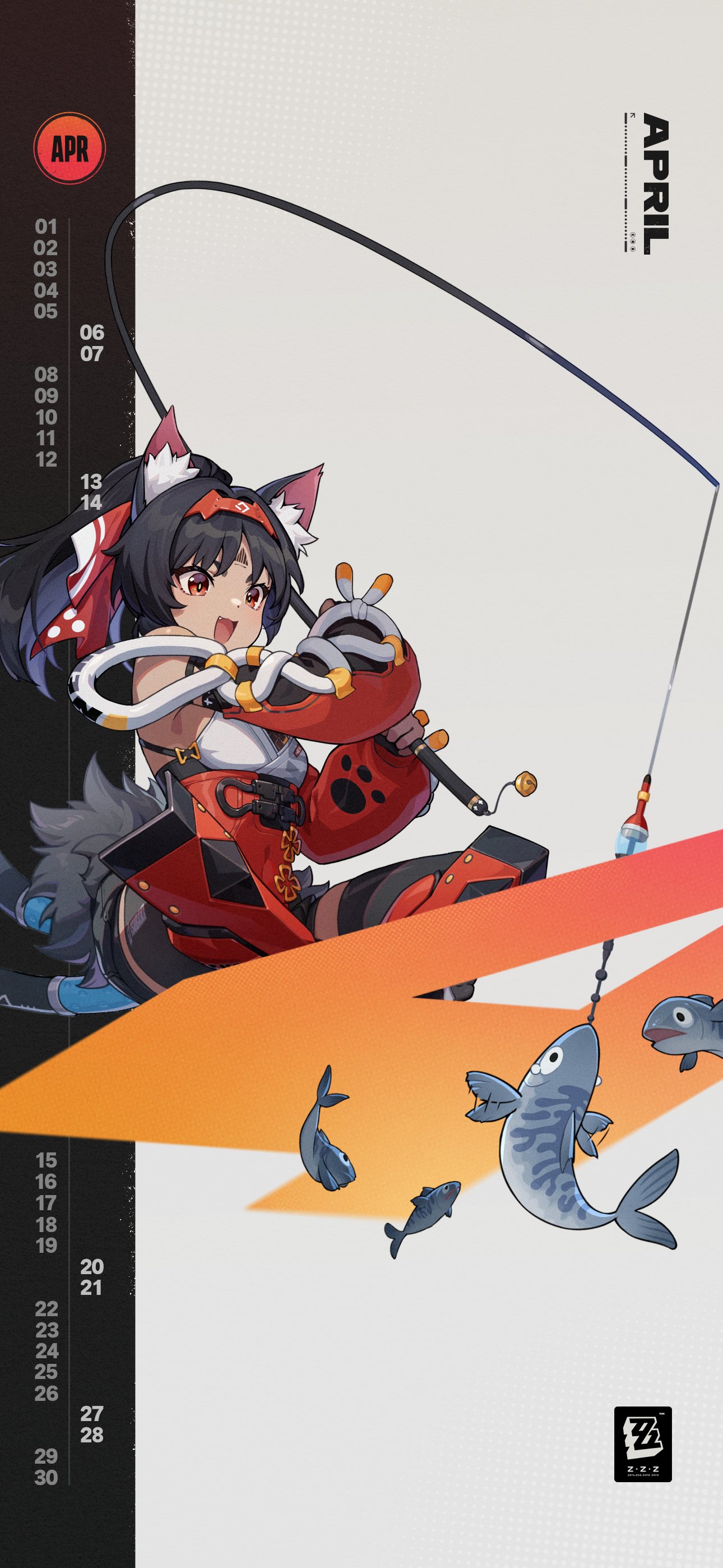 ZZZ Apr 2024 Calendar Wallpaper Wow