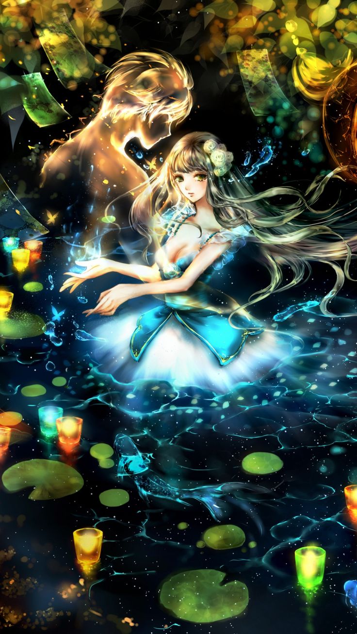 Girl Anime Art Boy Dream Glow iPhone 8