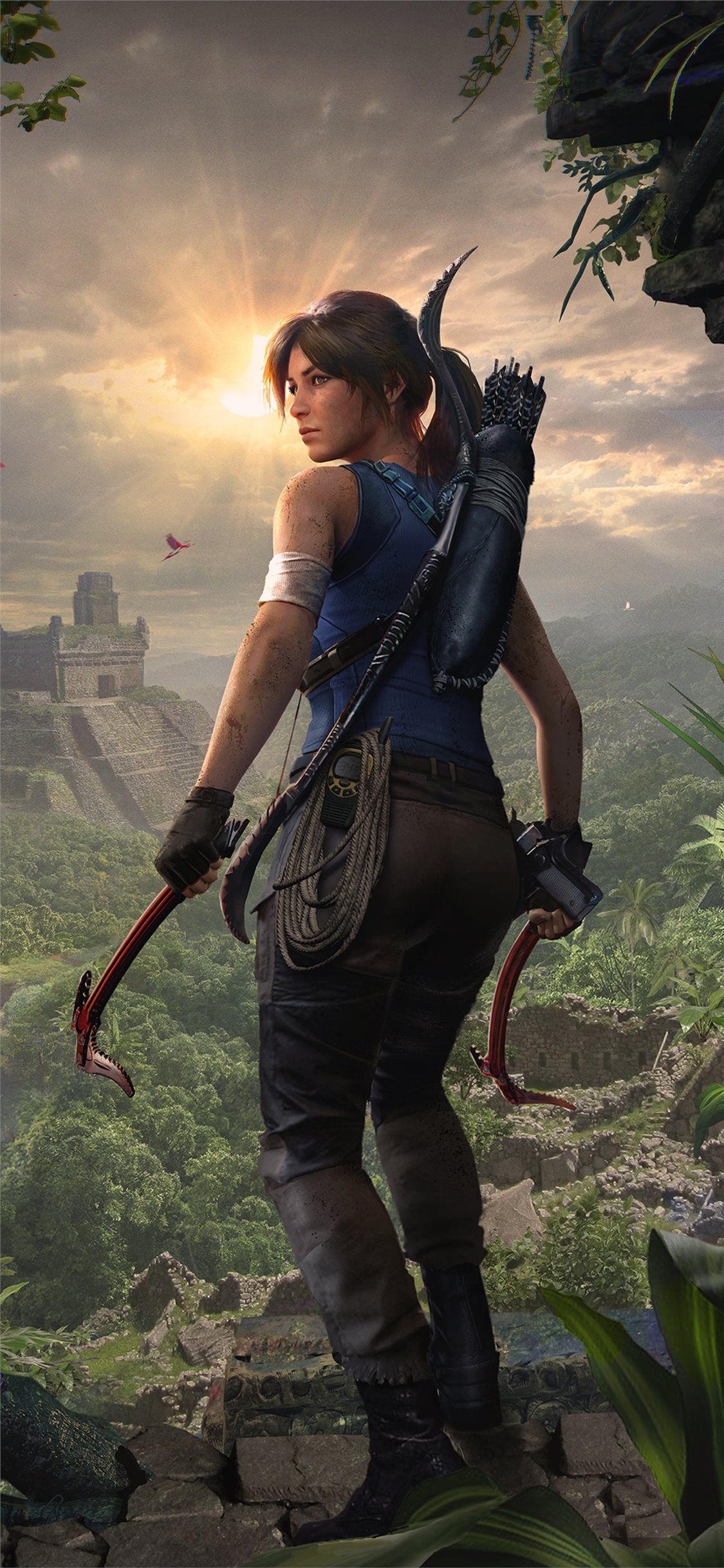 the tomb raider lara croft 4k iPhone