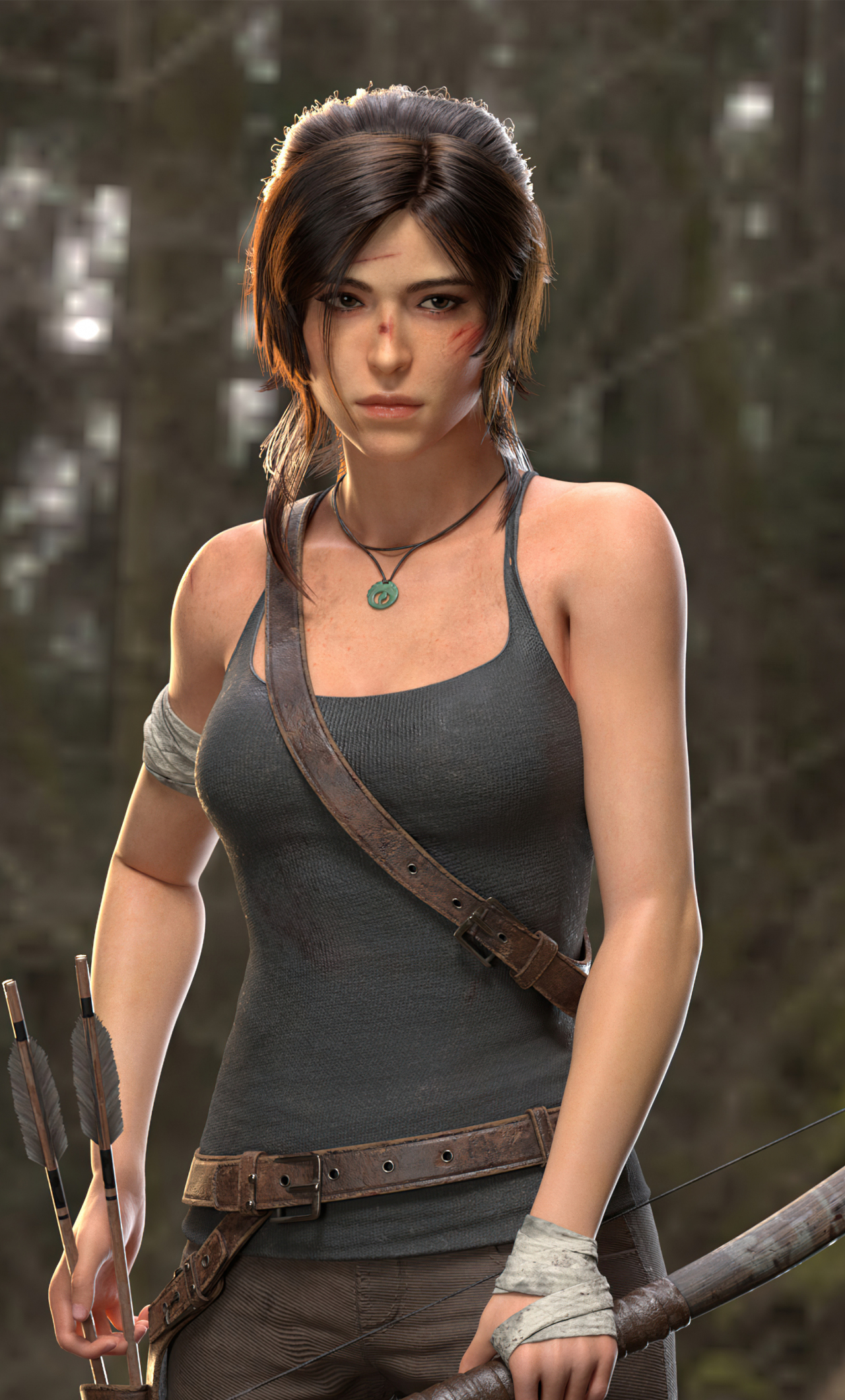 Download wallpaper 1280x2120 laracroft