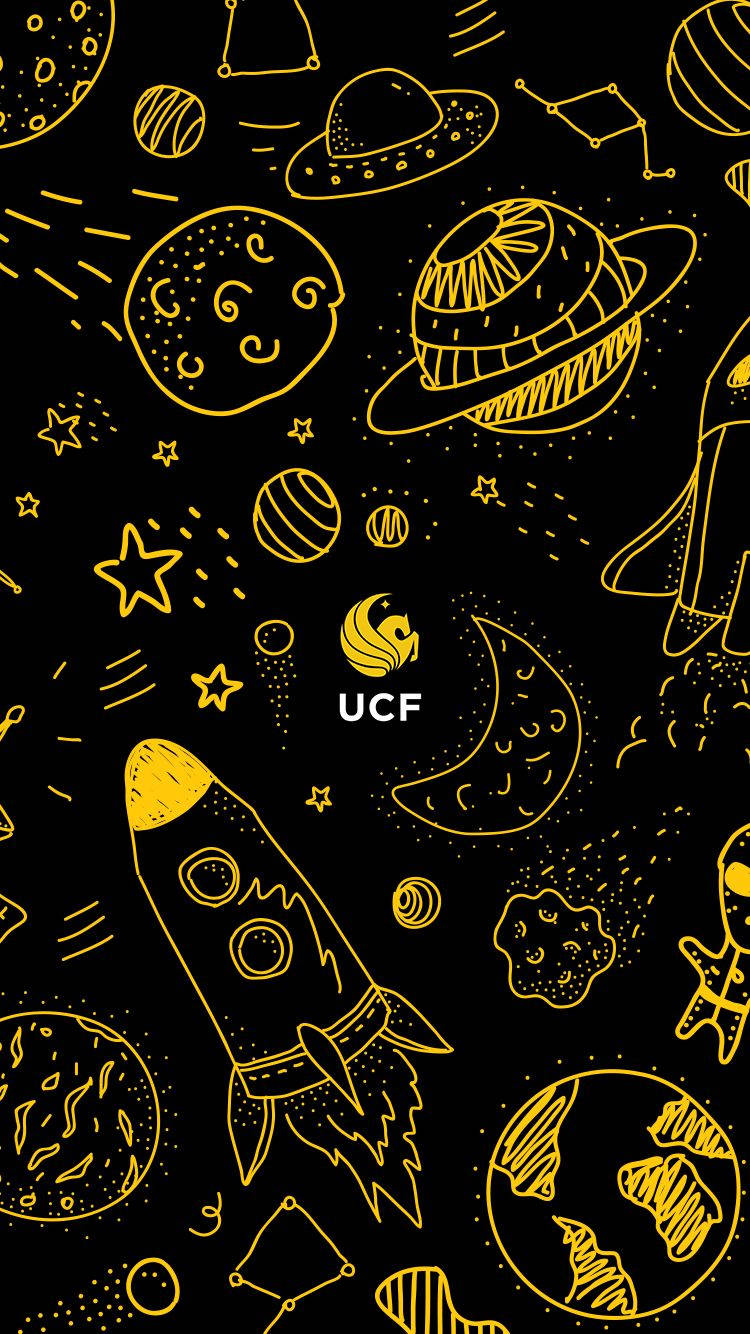 Download Catchy Universe Yellow Doodle