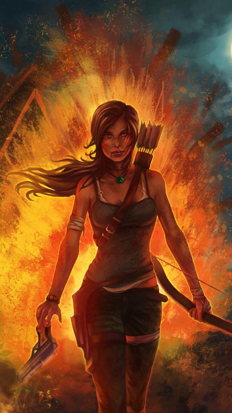 Lara Croft iPhone Wallpaper Free