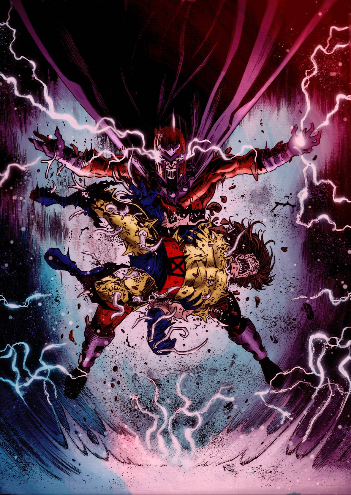Download Magneto Kills Enemy Wallpaper