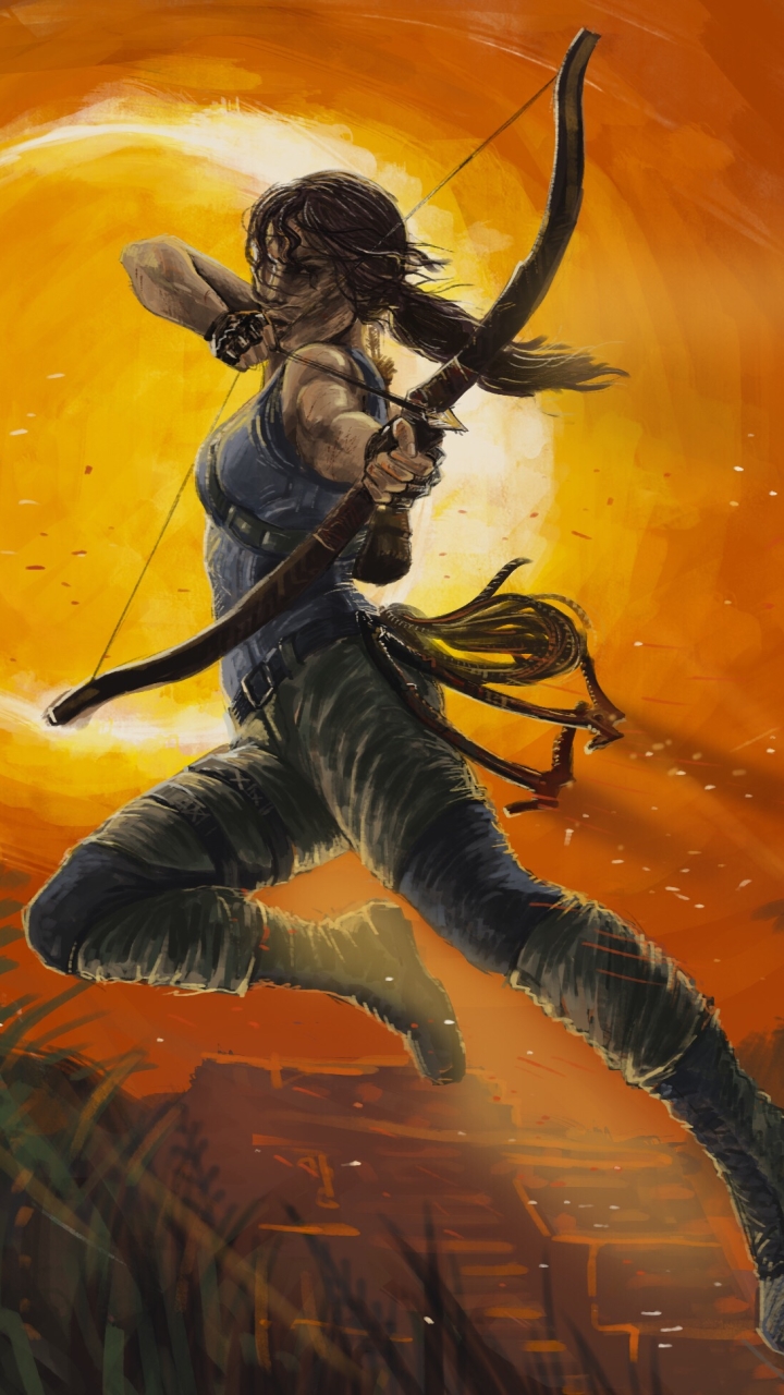 Download Bow Woman Warrior Lara Croft