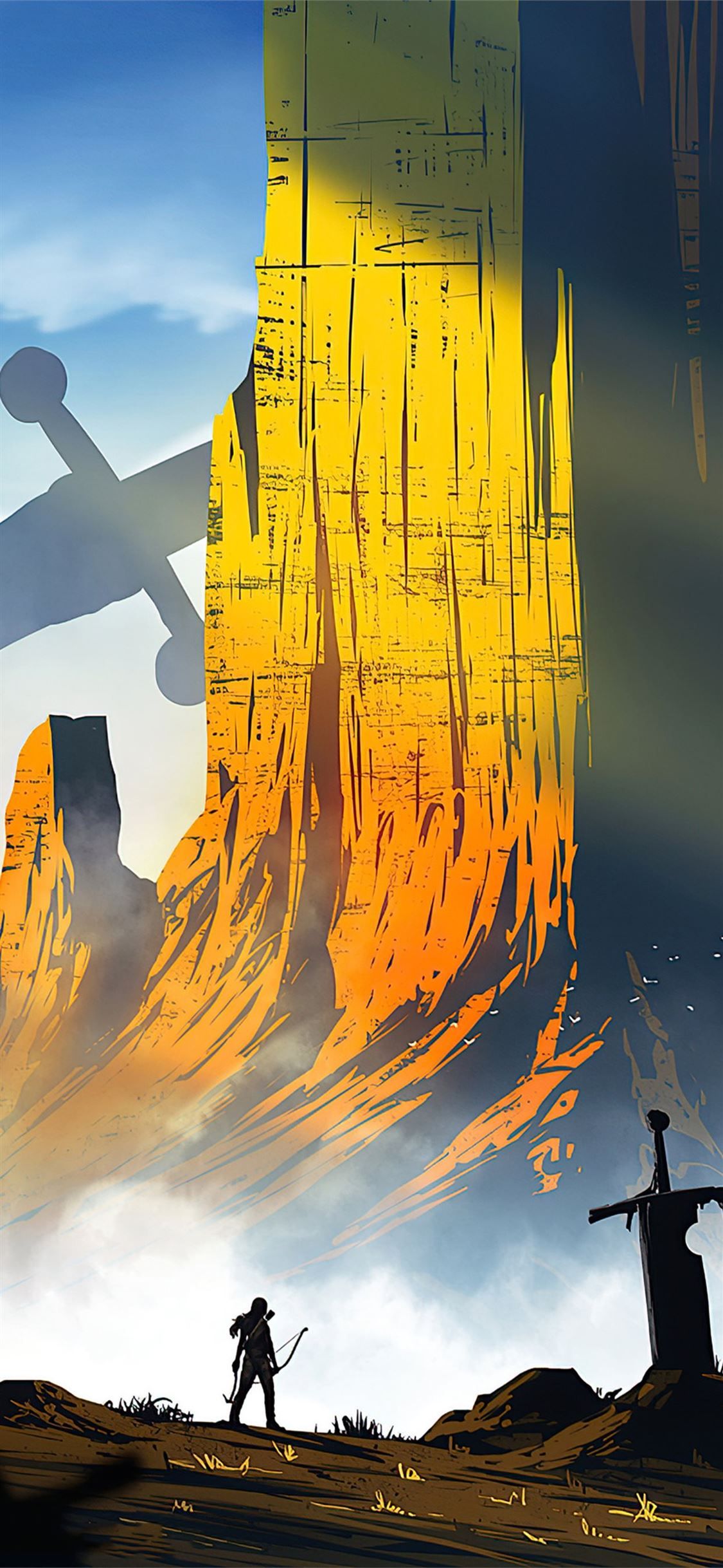 tomb raider game art 4k iPhone X Wallpaper
