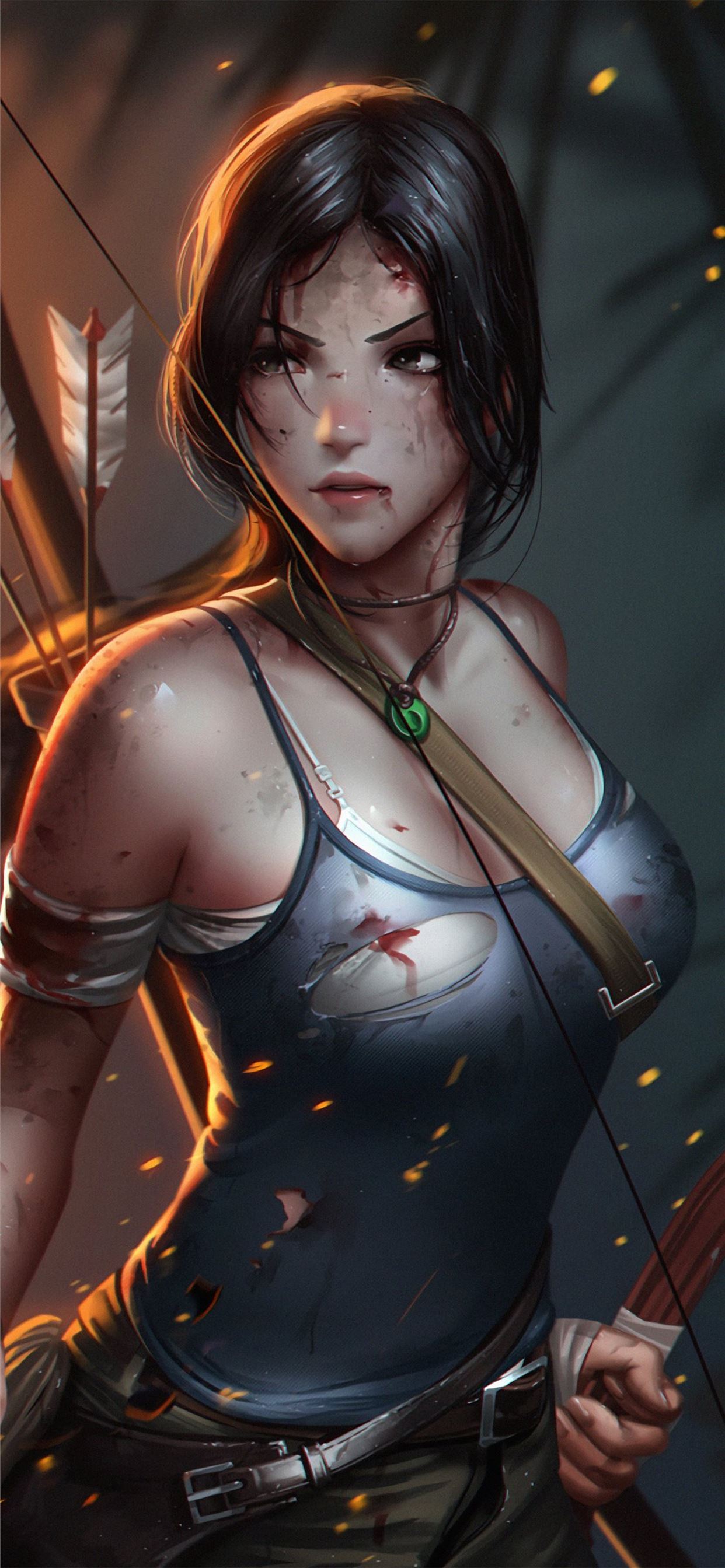 lara croft tombraider iPhone X