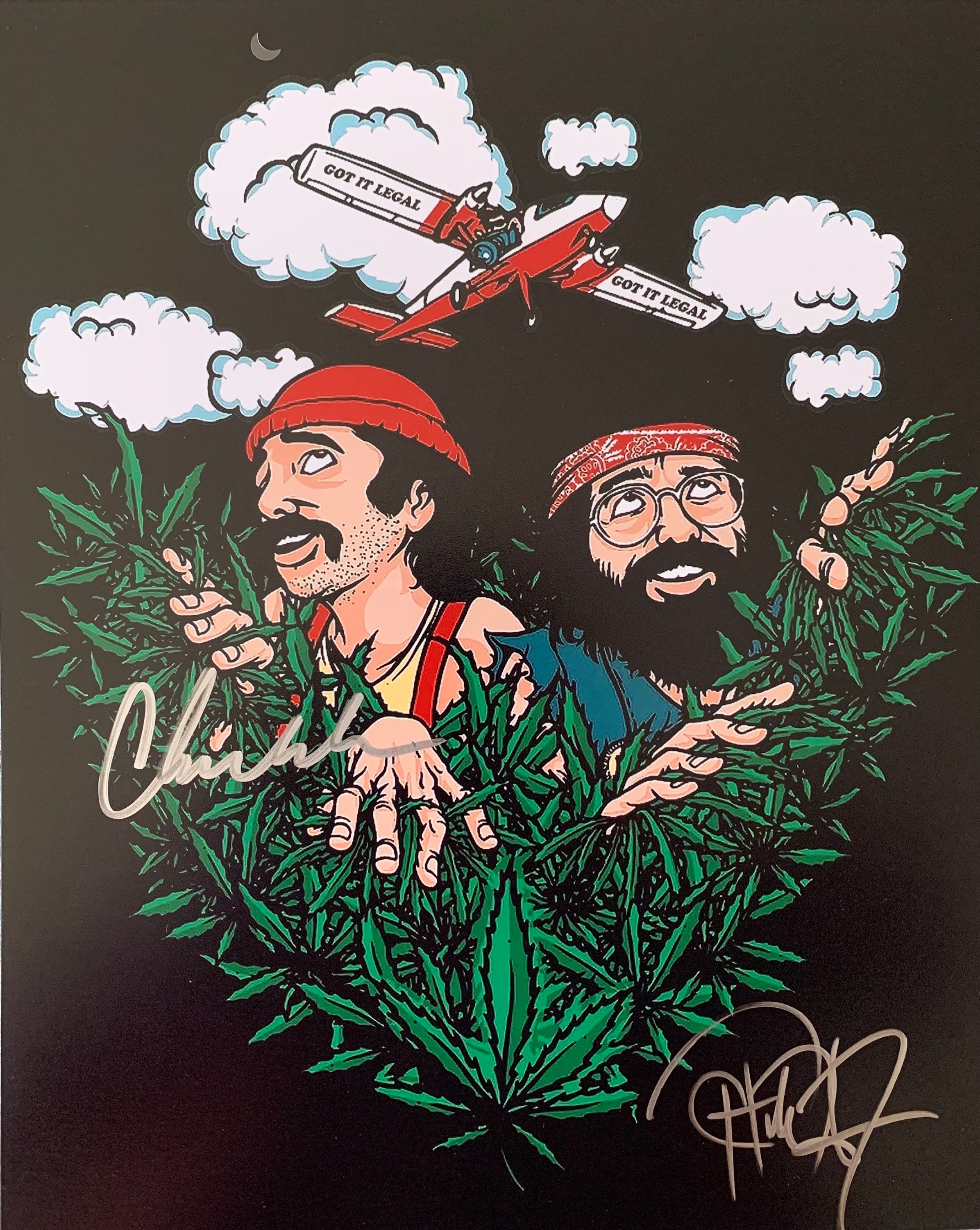 Cheech & Chong Hand Signed 8x10 Photo
